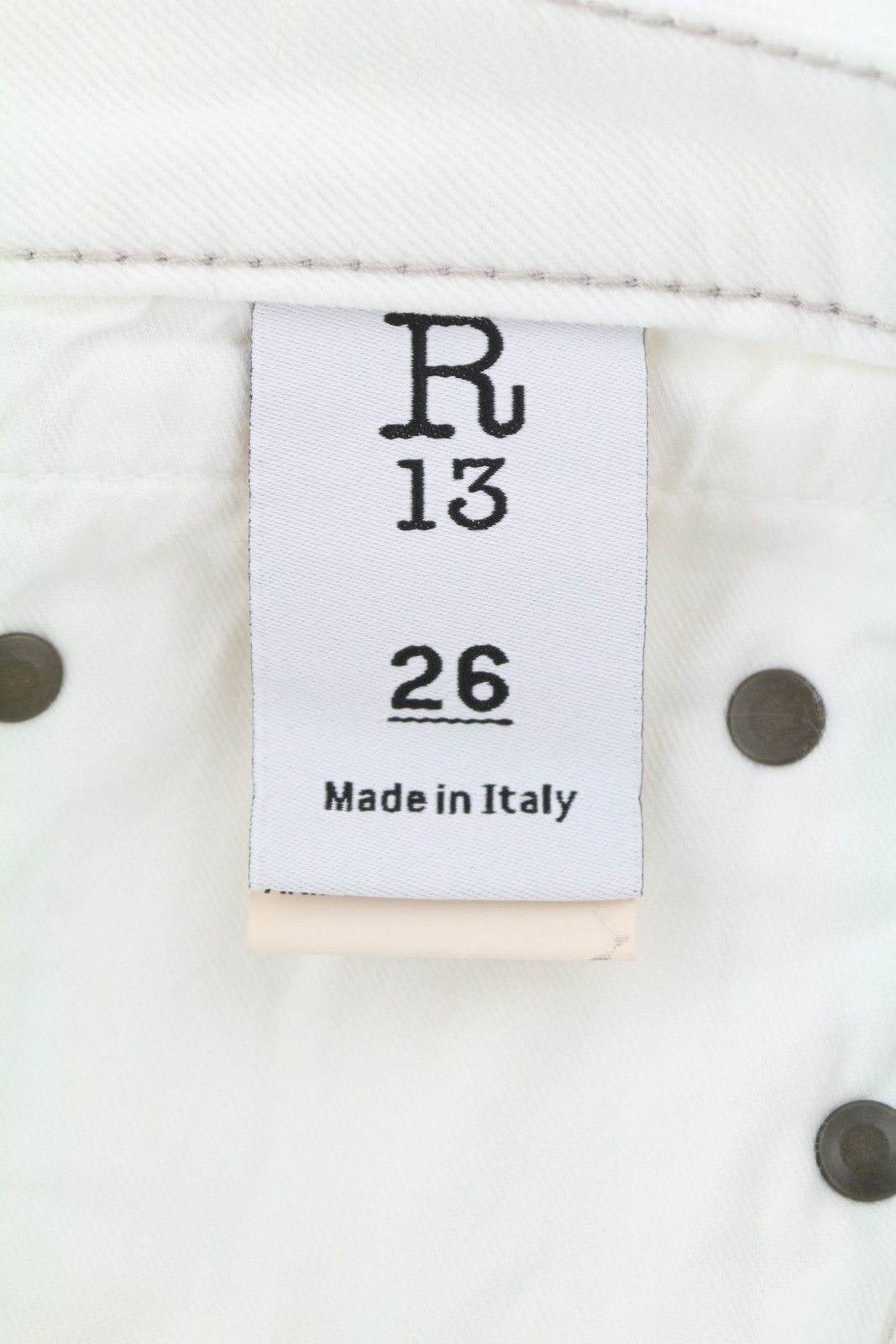 R13 BOY STRAIGHT 26 Bale White RRP499 87158 Size 26" / US 2 / IT 38 - 9 Thumbnail