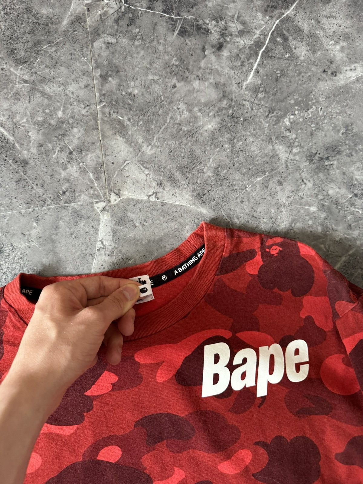 Bape Bape Red Camo Longsleeve Size L Size US L / EU 52-54 / 3 - 6 Thumbnail