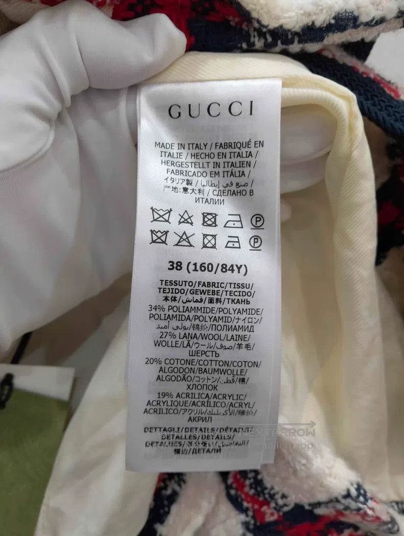 Gucci Gucci White and red plaid women's wool vest jacket Size XS / US 0-2 / IT 36-38 - 5 Thumbnail