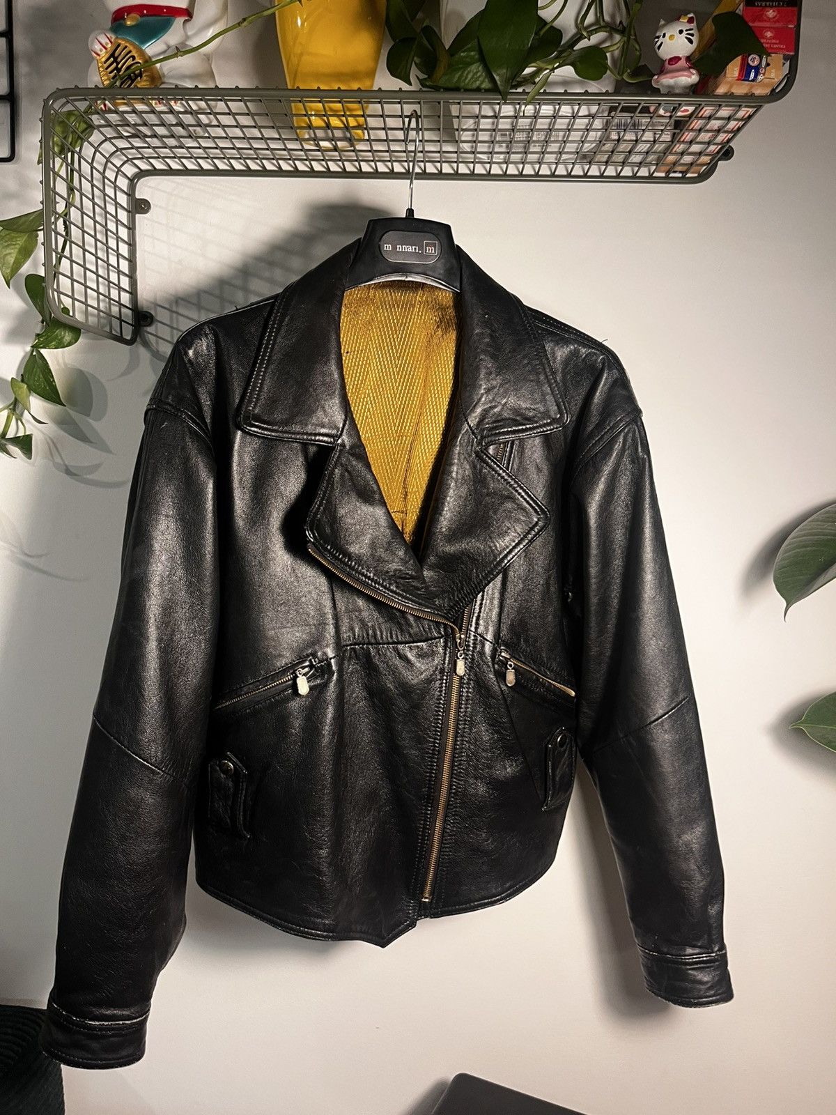 Vintage Real biker authentic leather 90’s vintage Size L / US 10 / IT 46 - 3 Thumbnail