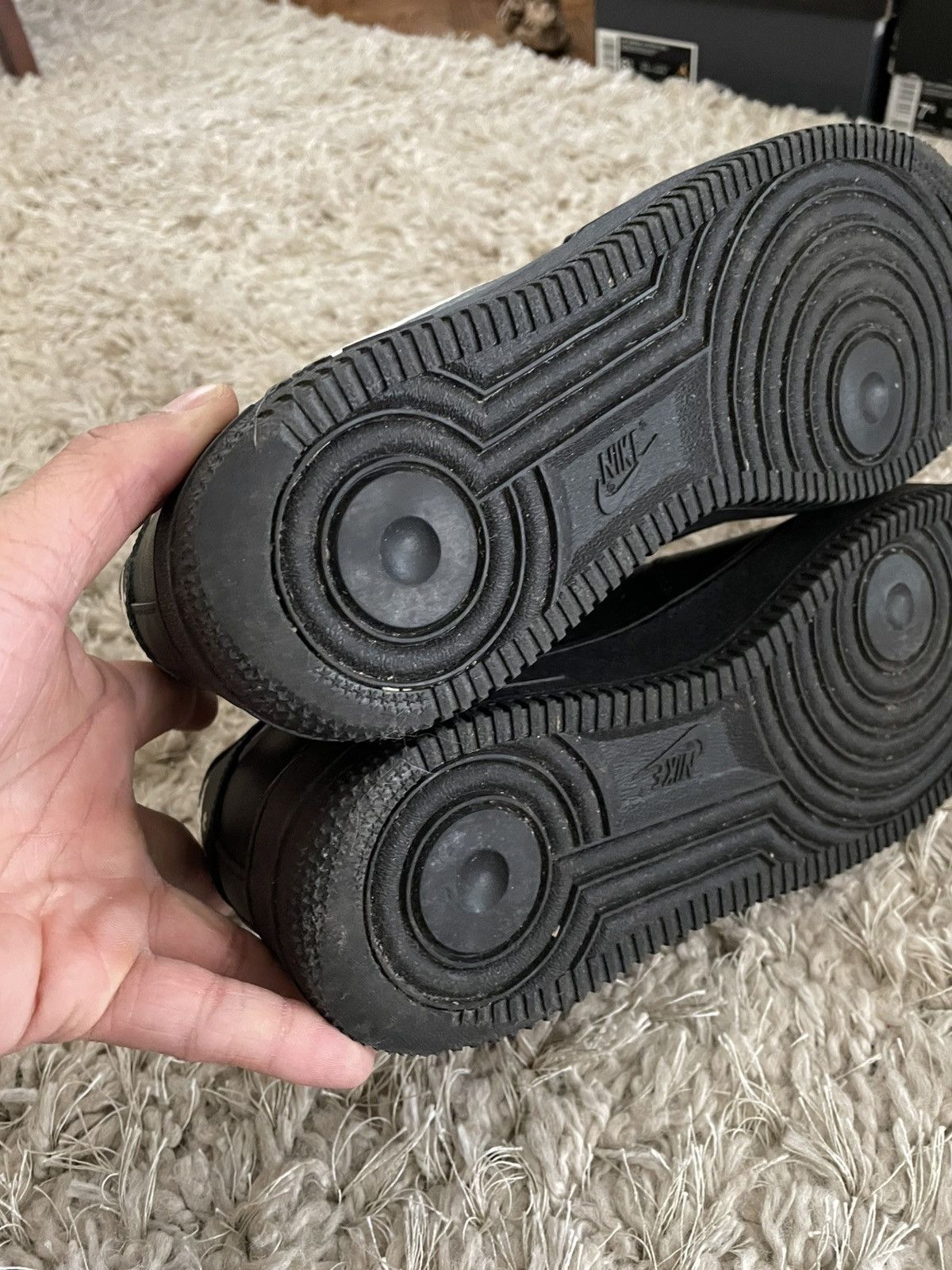 Nike Nike Air Force 1 Black White Size US 8 / EU 41 - 9 Thumbnail