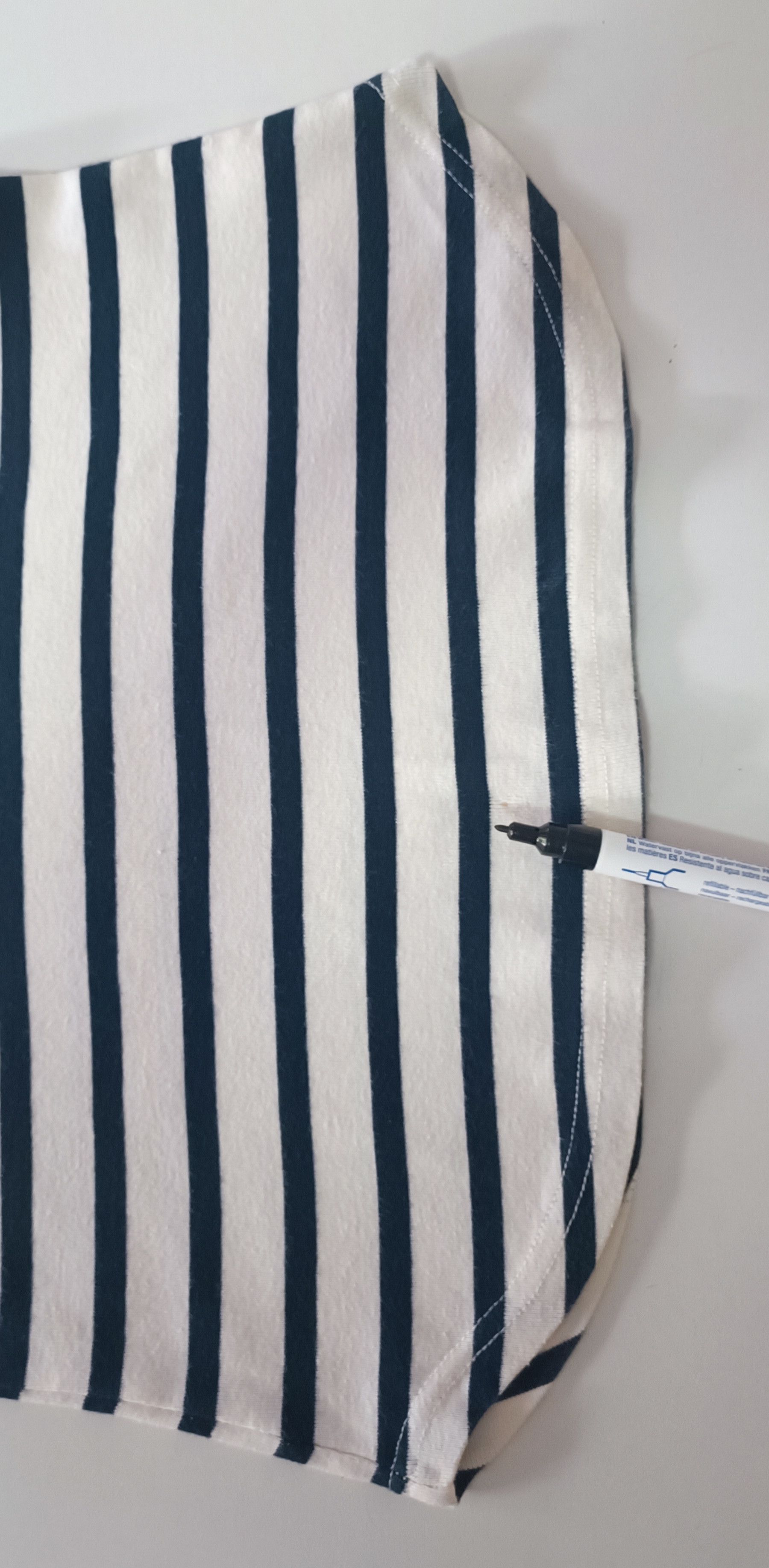 Jean Paul Gaultier SS 1997 - Rare Egyptian and Navy stripes top Size S / US 4 / IT 40 - 20 Thumbnail