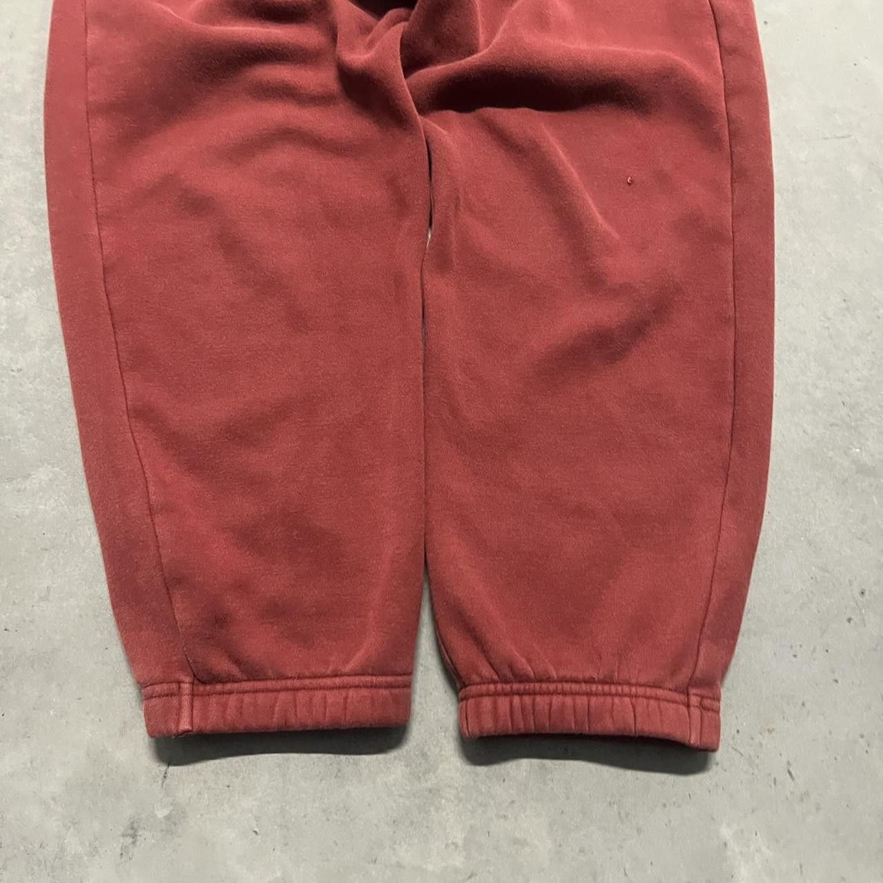 Japanese Brand × Vintage Vintage Y2K Burgundy Sweatpants With drawstrings! Size US 34 / EU 50 - 3 Thumbnail