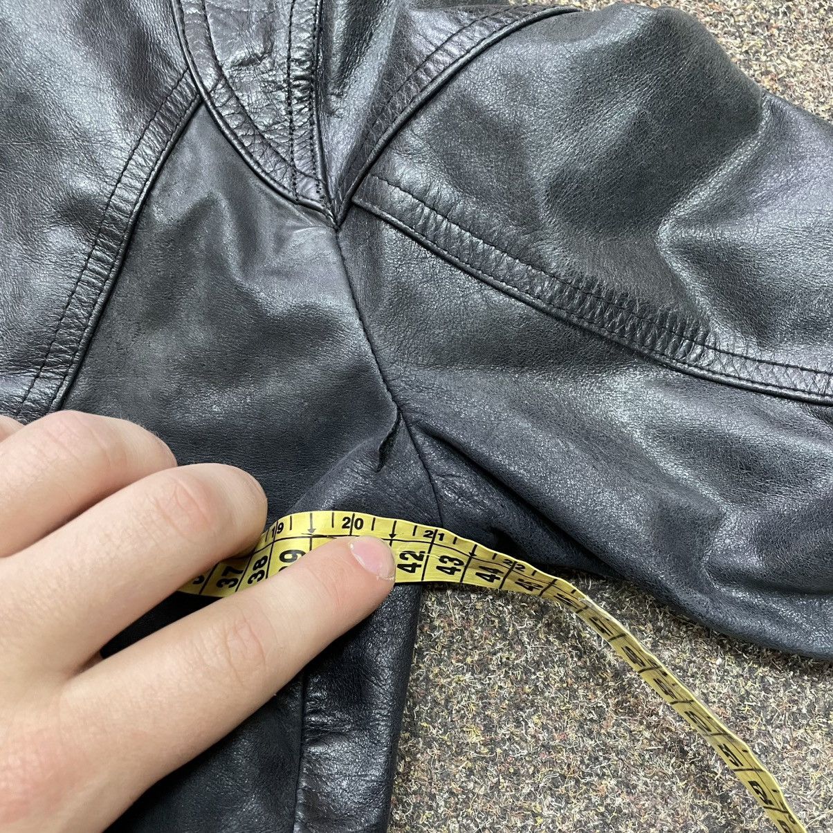 Genuine Leather Vintage Y2K Leather Jacket Biker Punk Opium BALENCIAGA Style Size S / US 4 / IT 40 - 7 Thumbnail