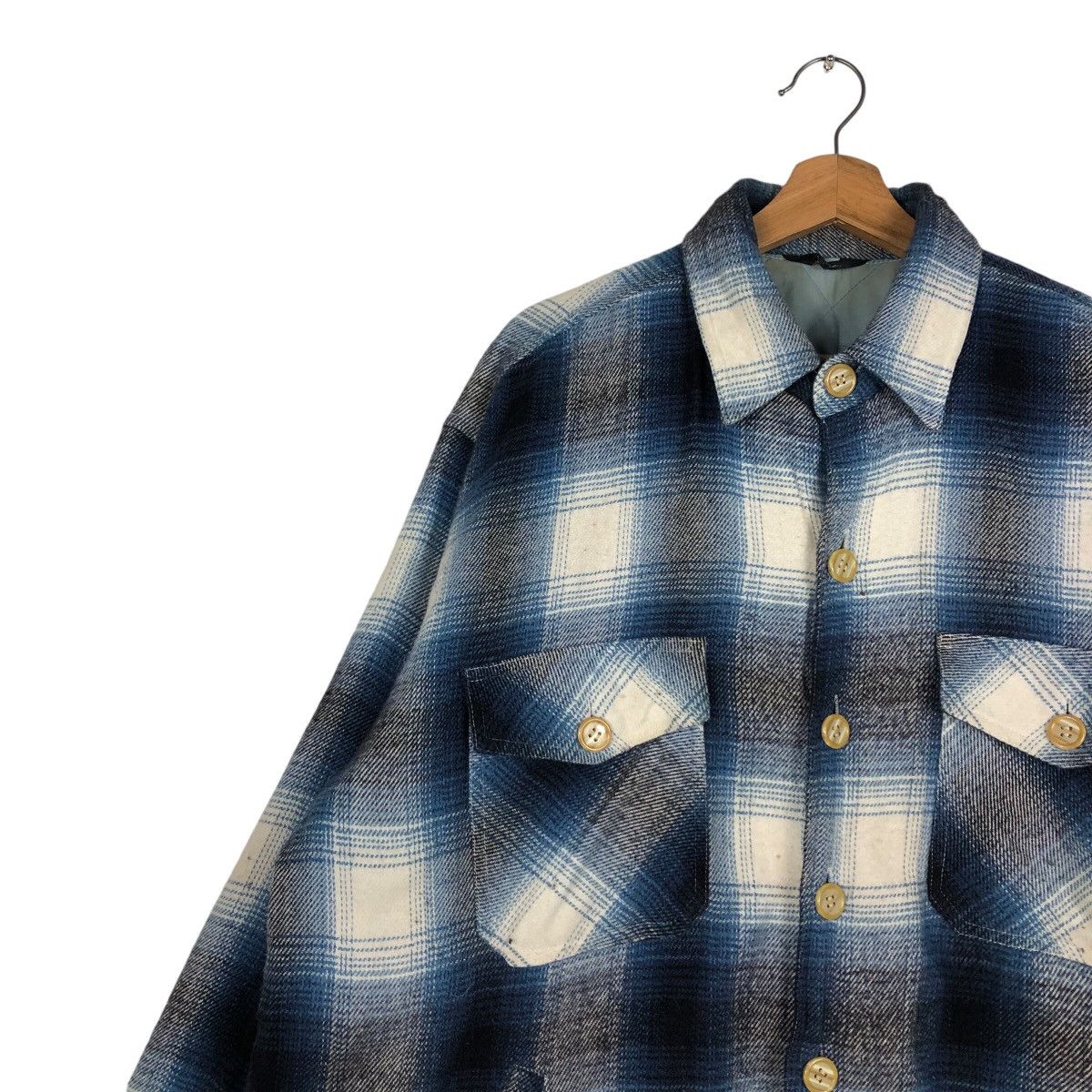 Japanese Brand 📌Vintage Chore Work Jacket Flannel Tartan Design Size US L / EU 52-54 / 3 - 8 Thumbnail