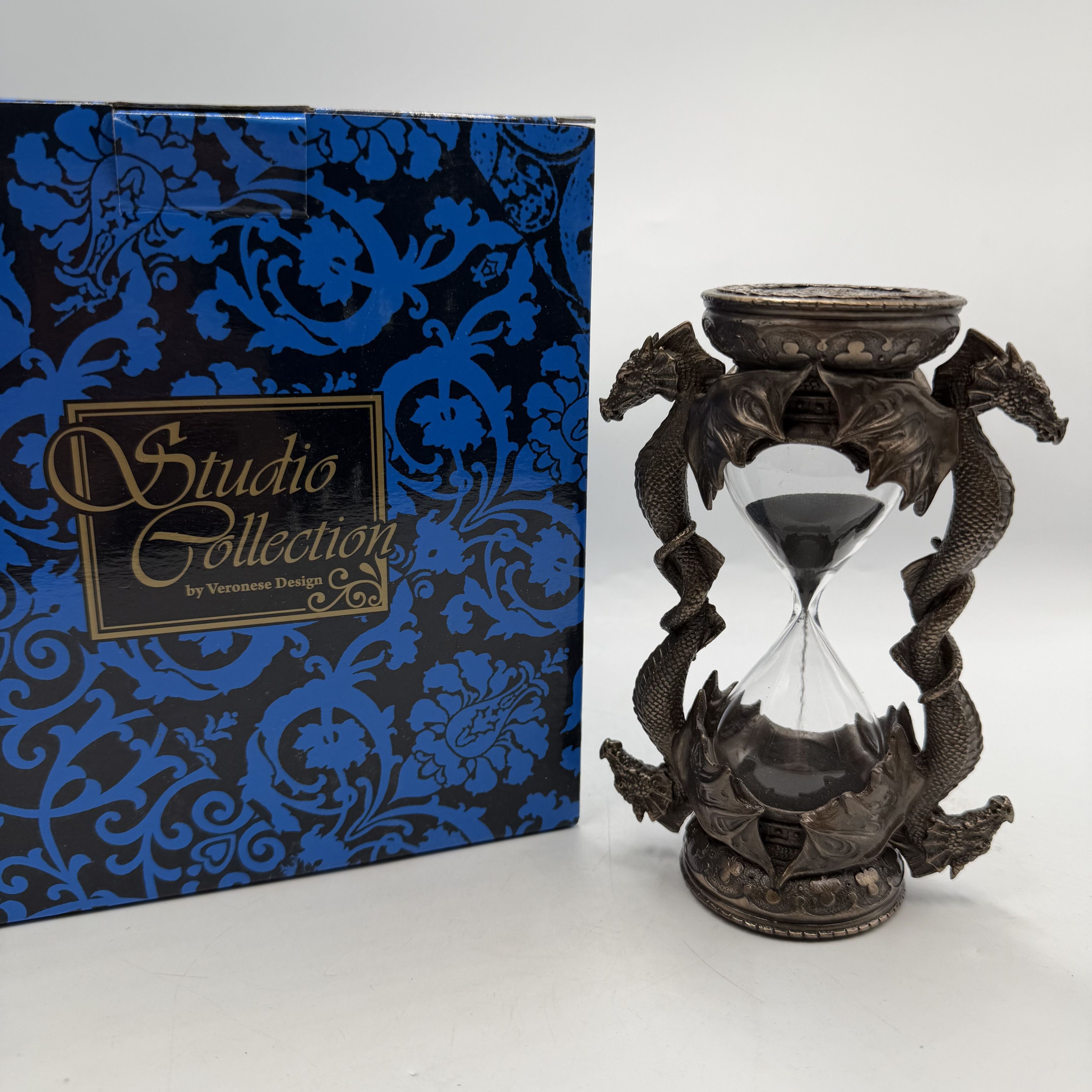 Other Dragon Hourglass Bronze Finish Polystone Sand Timer Size ONE SIZE - 2 Thumbnail