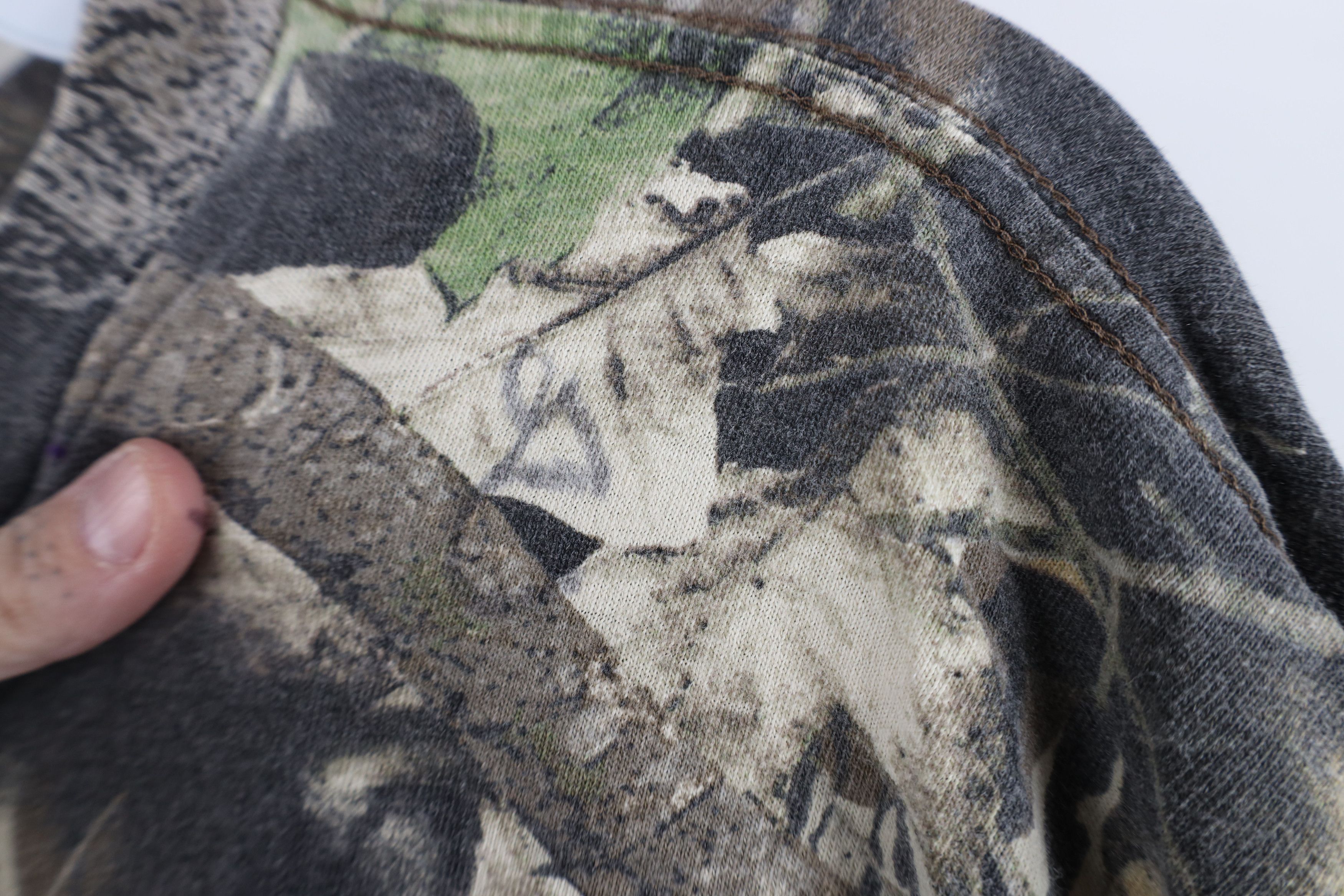 Mossy Oaks Vintage 90s Mossy Oak Camouflage Pocket T-Shirt Cotton USA Size US XL / EU 56 / 4 - 6 Thumbnail