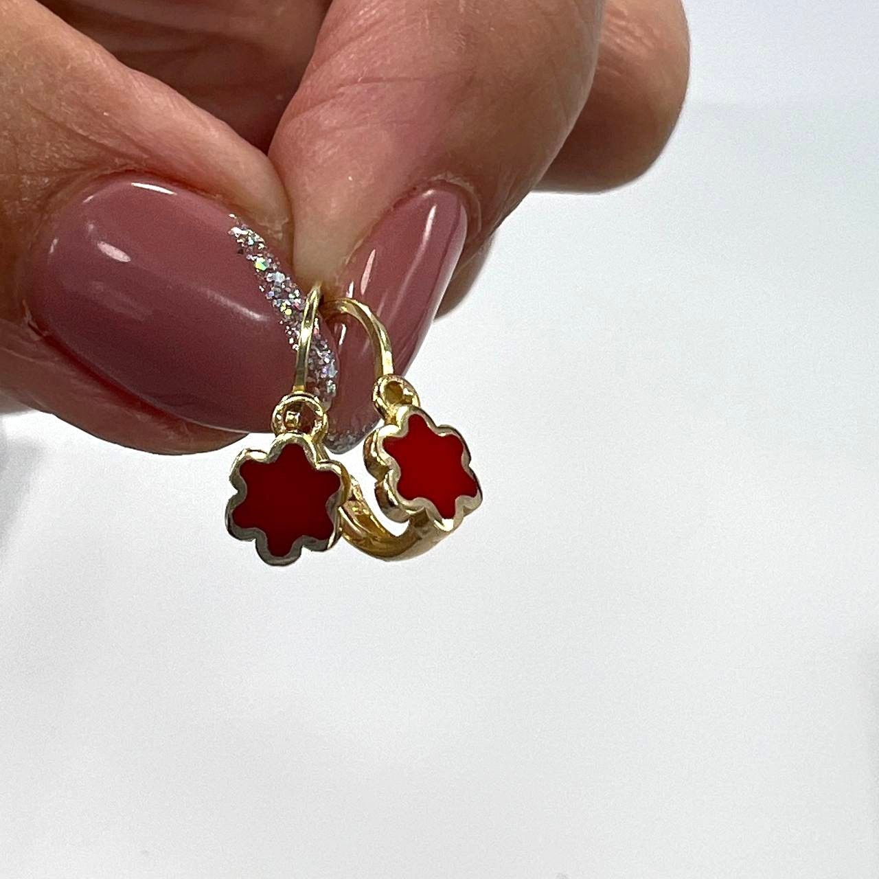 Other 14K Yellow Gold Rose-Shaped Earrings Size ONE SIZE - 4 Thumbnail