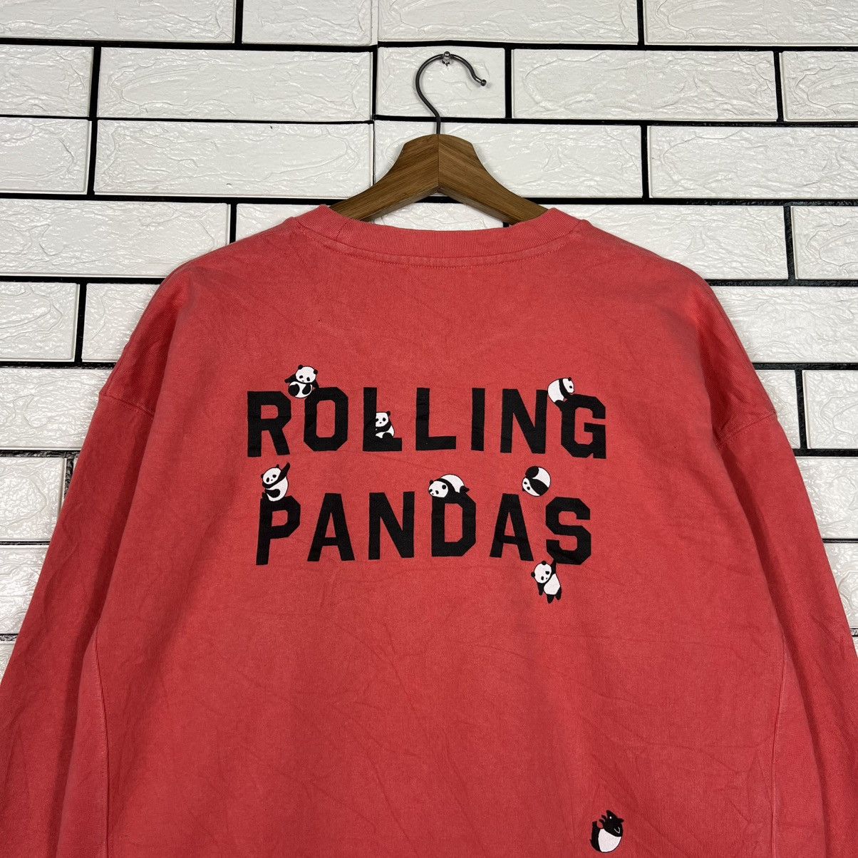 Japanese Brand ROLLING PANDA Big Logo Crewneck Sweatshirt #4300-C195 Size US M / EU 48-50 / 2 - 2 Thumbnail