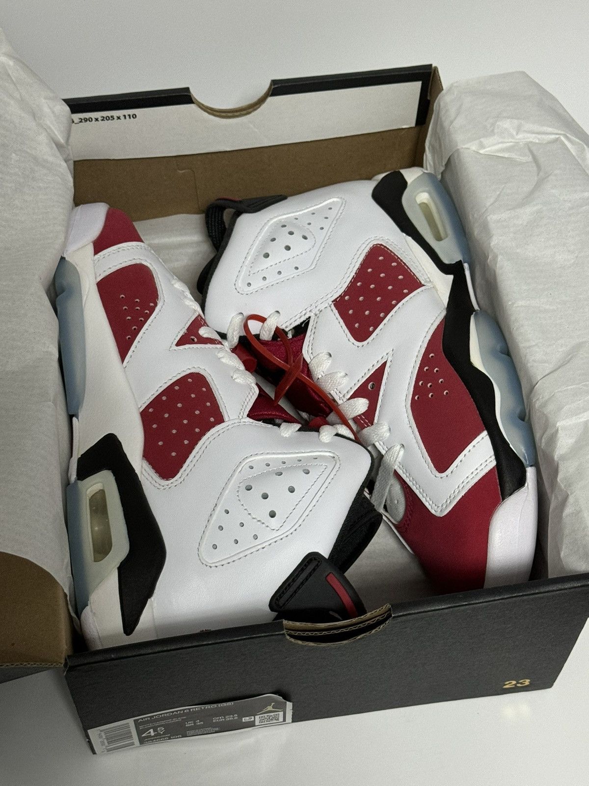 Jordan Brand Air Jordan 6 retro carmine 2021 Size US 6 / IT 36 - 4 Thumbnail