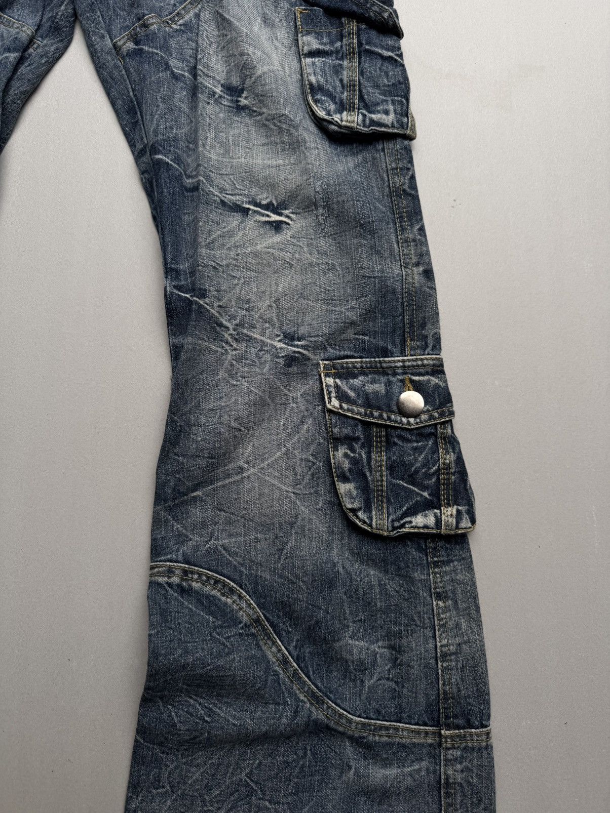 Japanese Brand Topism lace-up flare jeans Size US 32 / EU 48 - 3 Thumbnail
