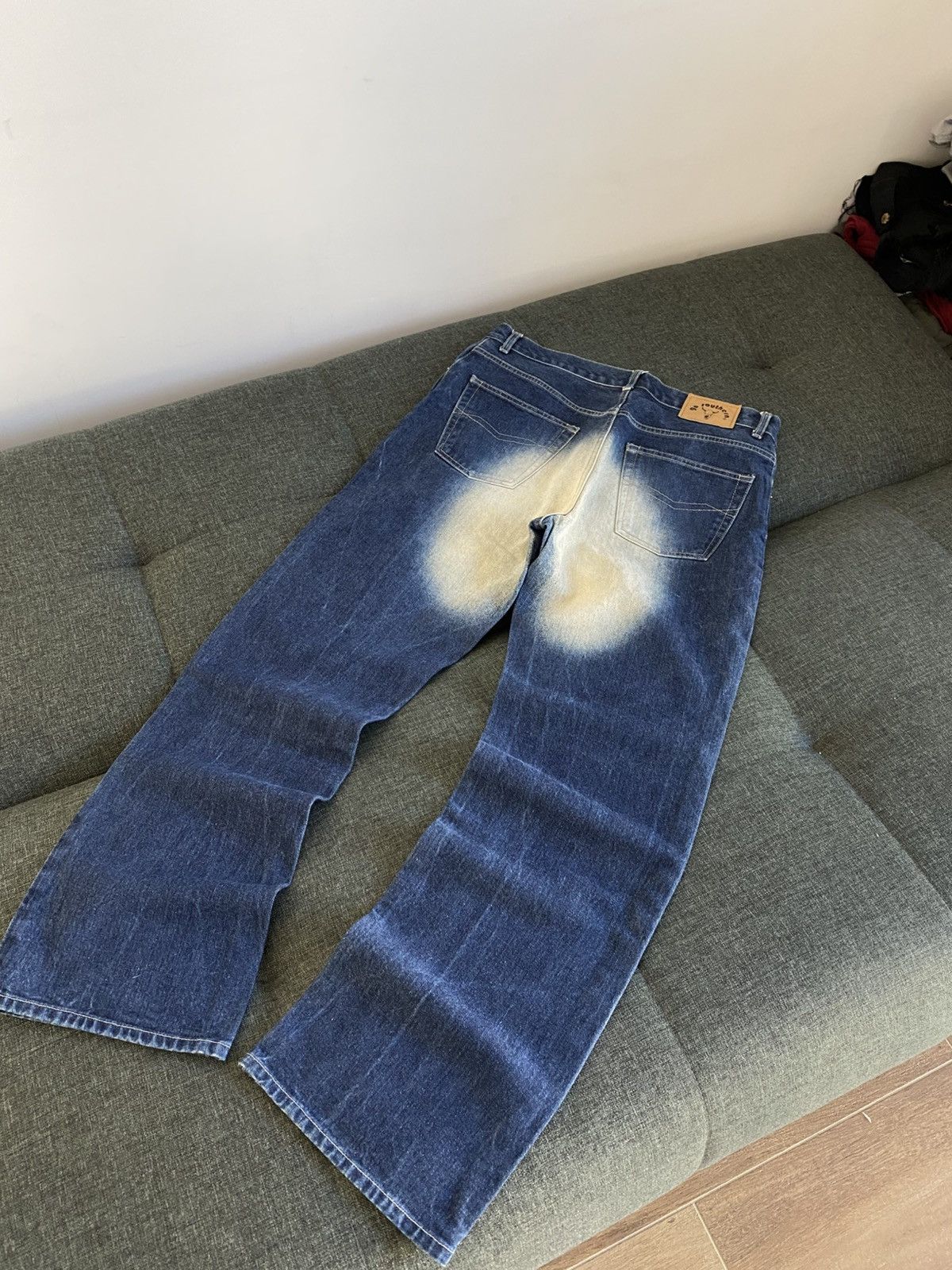 If Six Was Nine Vintage Hysteric Glamour Style Vintage Flared Jeans Washed Size US 34 / EU 50 - 5 Thumbnail