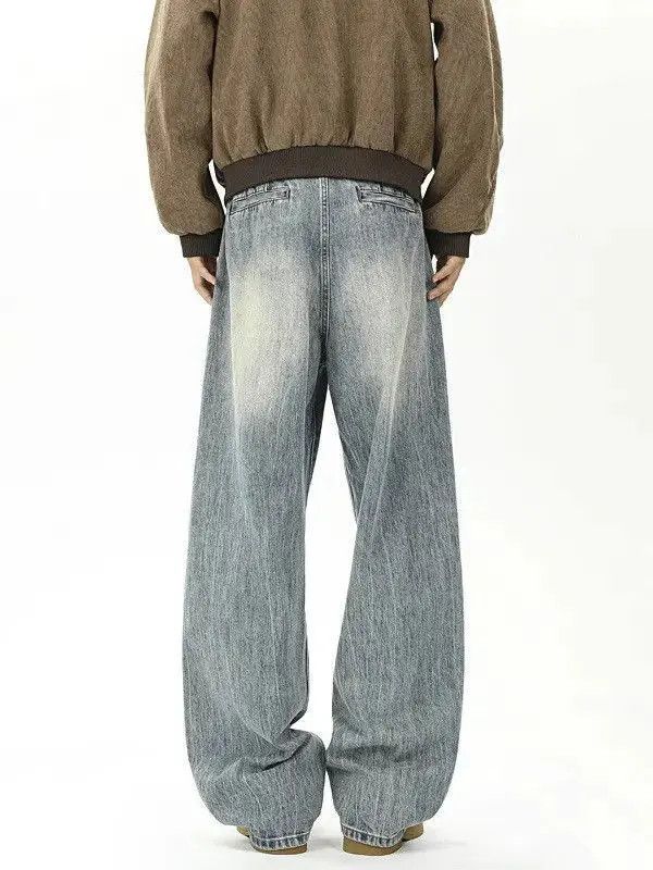 Japanese Brand Retro loose tie dye micro flared jeans Size US 32 / EU 48 - 4 Thumbnail
