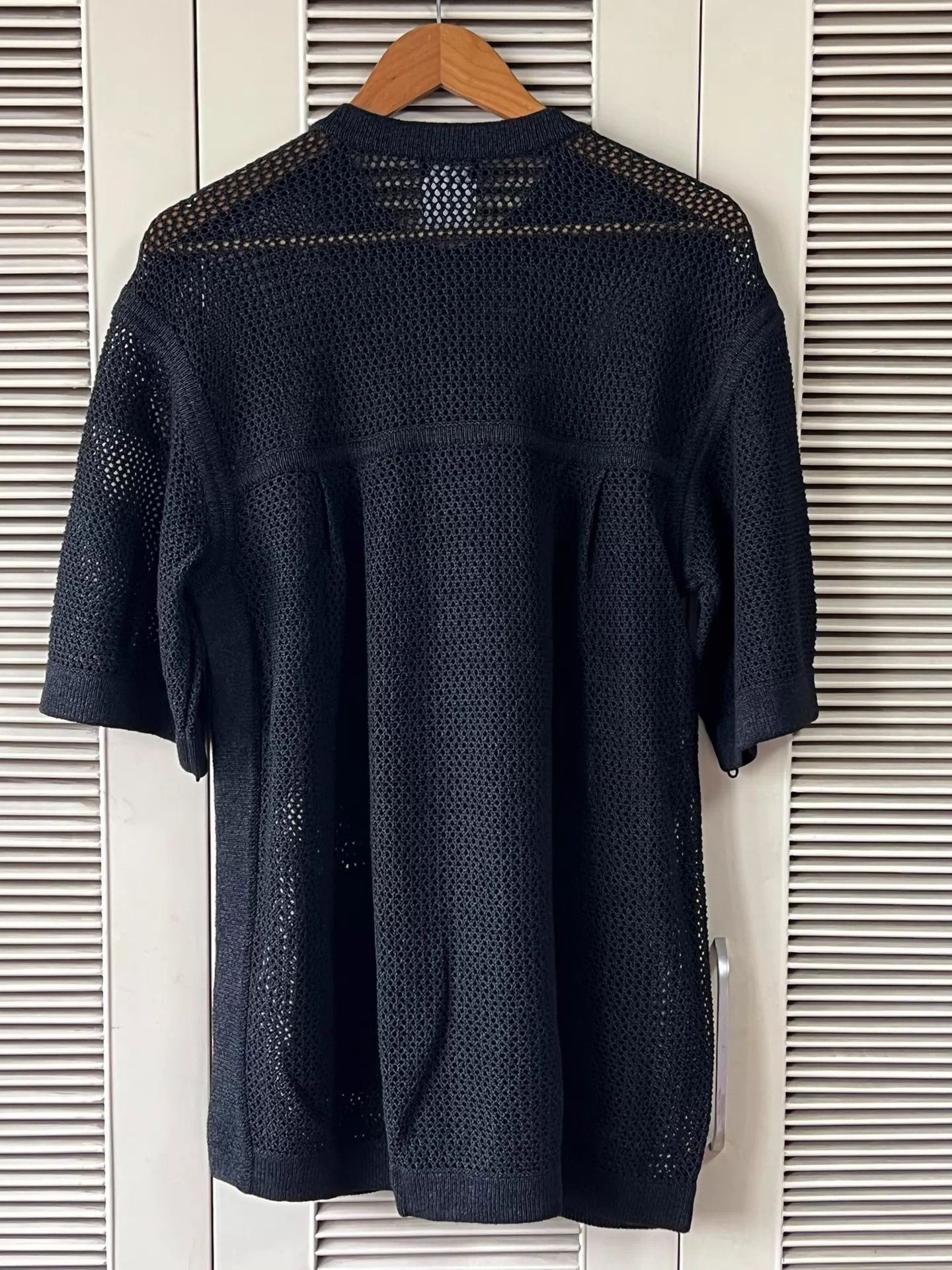 Chanel Chanel black openwork knit short cardigan 34 CC Size XS / US 0-2 / IT 36-38 - 2 Thumbnail