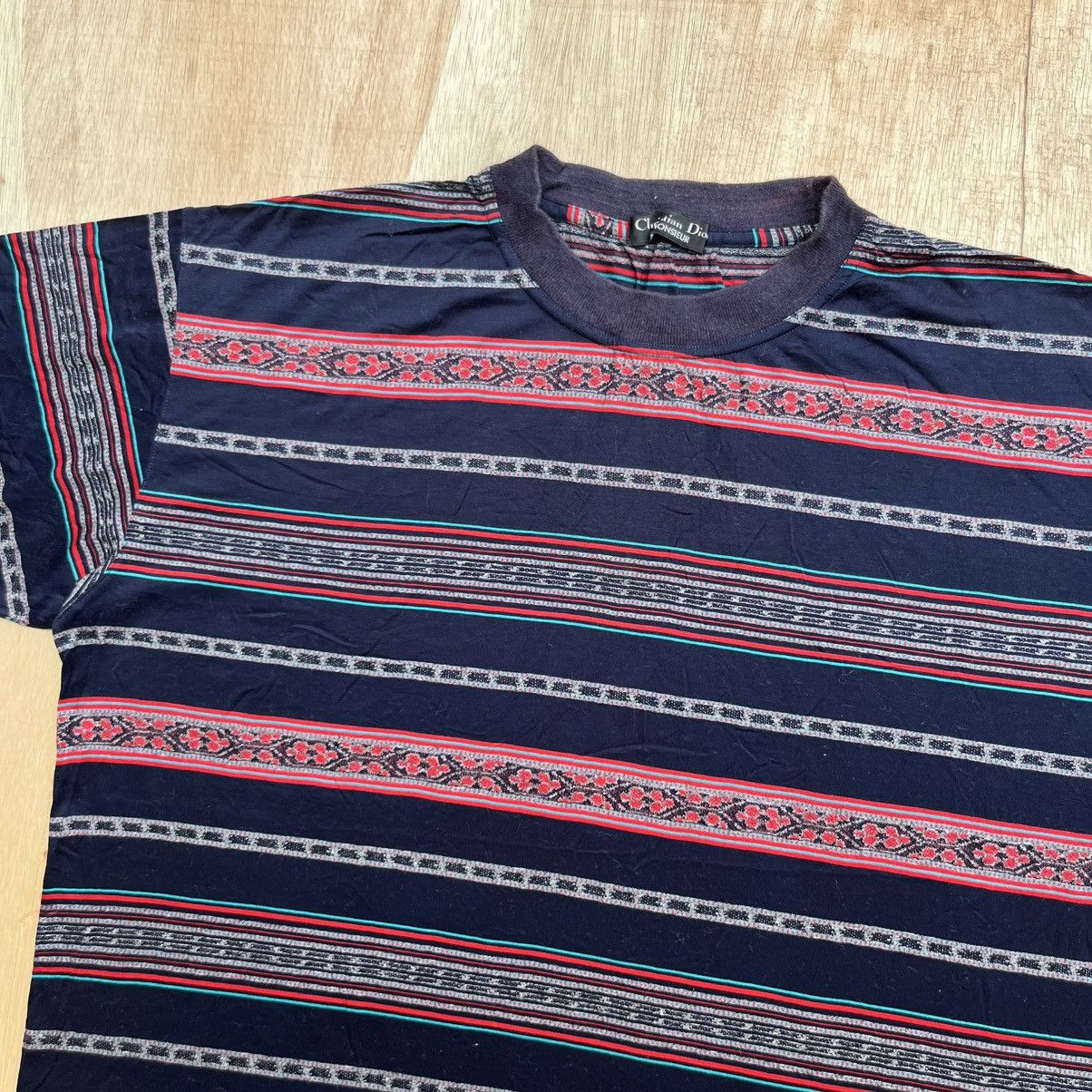 Christian Dior Monsieur CHRISTIAN DIOR MONSIEUR VINTAGE TEE STRIPES ETNIC Size US L / EU 52-54 / 3 - 2 Thumbnail