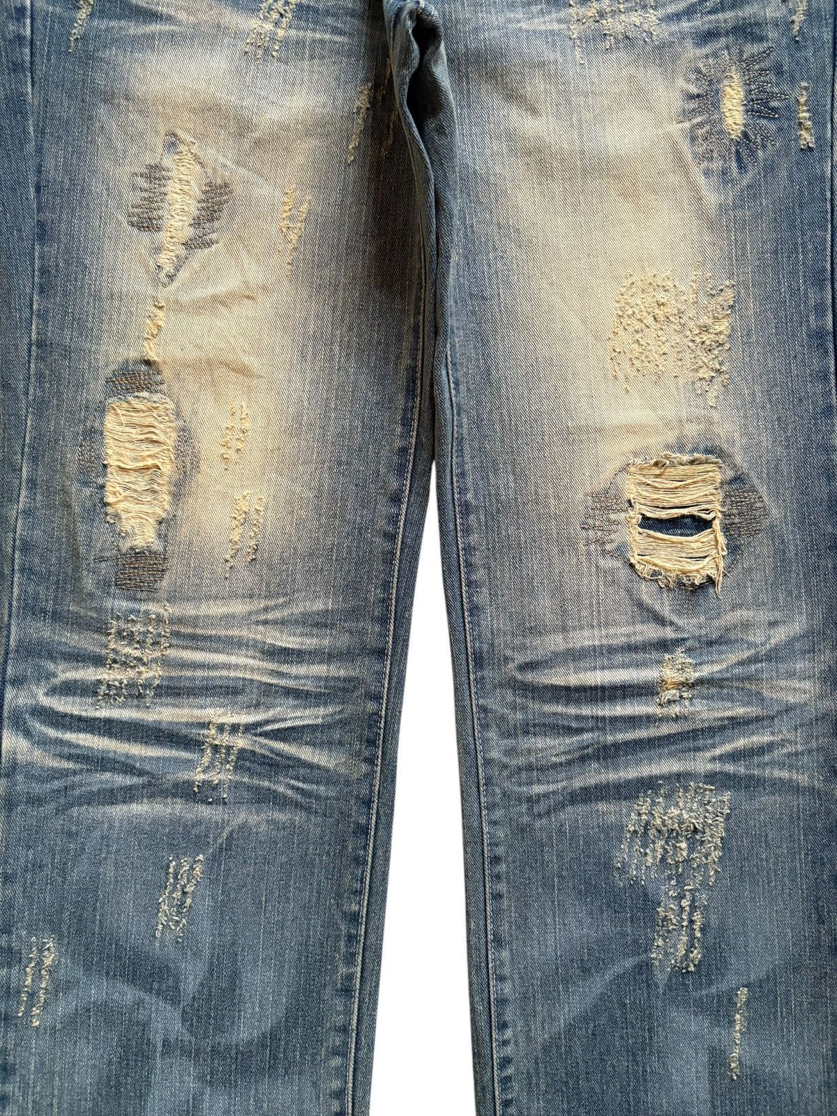 Japanese Brand Vintage Japanese Brand Rusty Wash Clawmark Loose Jeans Size US 33 - 5 Thumbnail