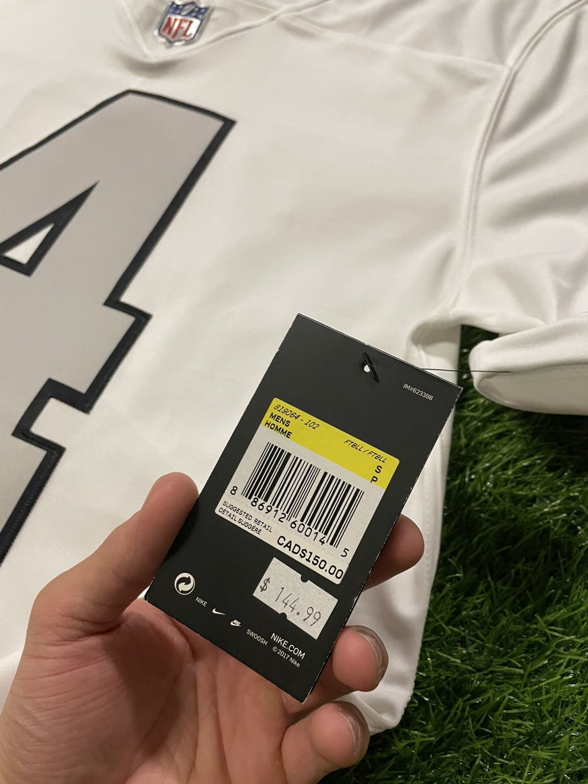 NFL Nike NFL Oakland Raiders Jersey Derek Carr Small White Short Size US S / EU 44-46 / 1 - 4 Thumbnail