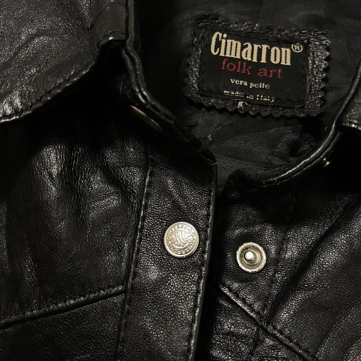 Designer × Vera Pelle × Vintage Vintage Cimarron leather shirt Size S / US 4 / IT 40 - 3 Thumbnail