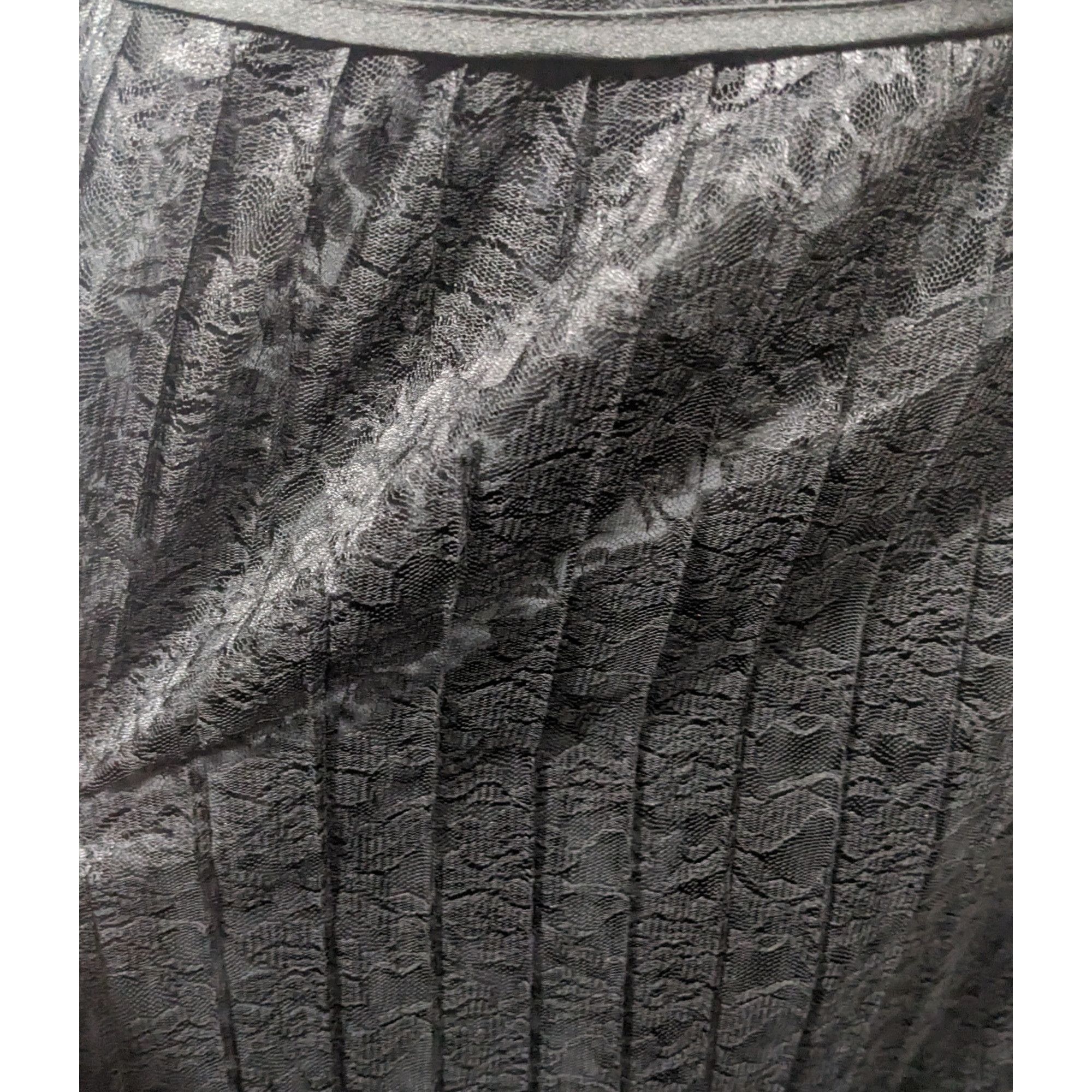 Other Apostrophe Gothic Lace Pleated Side Tie Formal Skirt Size 10 Size 32" / US 10 / IT 46 - 8 Thumbnail