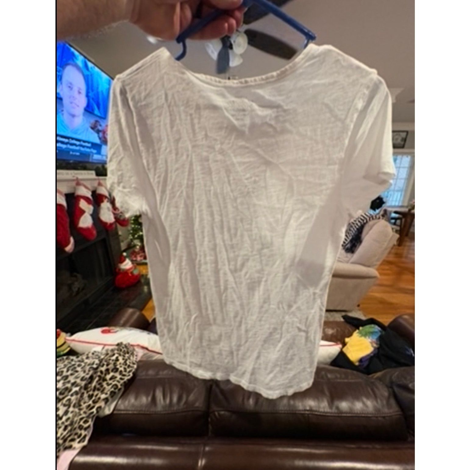 J.Crew J. Crew Studio Tee Women’s Small White Short Sleeve Size S / US 4 / IT 40 - 4 Thumbnail
