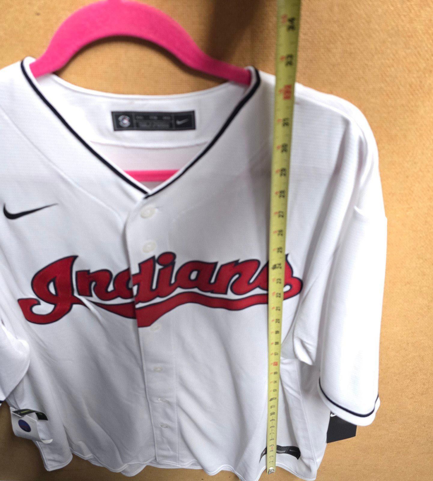 Nike Cleveland Indians White Home Nike Jersey NEW W/TAGS XXL Size US XXL / EU 58 / 5 - 9 Thumbnail