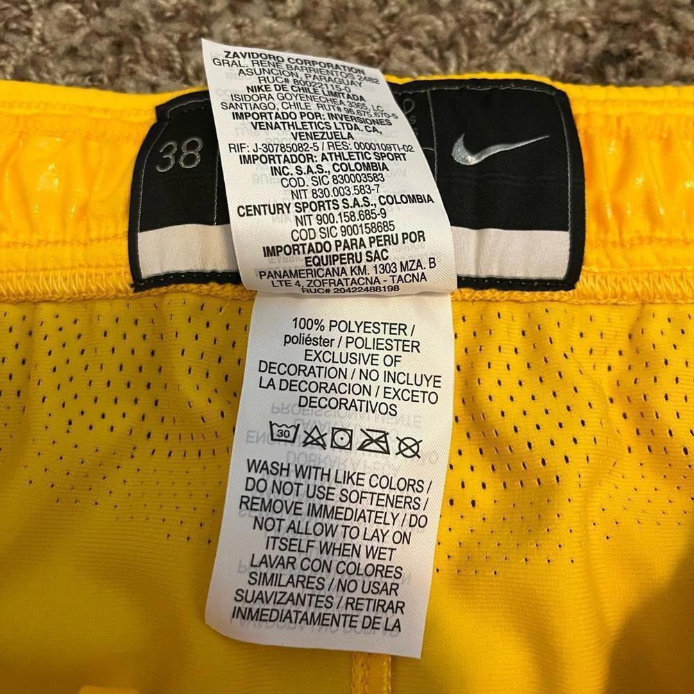 Nike Nike 2020 Tokyo Olympic Game Issued Shorts Brazil Size US 32 / EU 48 - 9 Thumbnail