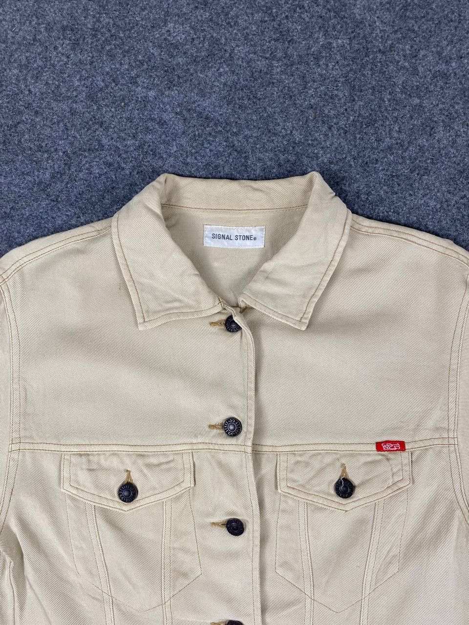 Japanese Brand signal stone japanese brand soft denim jacket Size US M / EU 48-50 / 2 - 2 Thumbnail