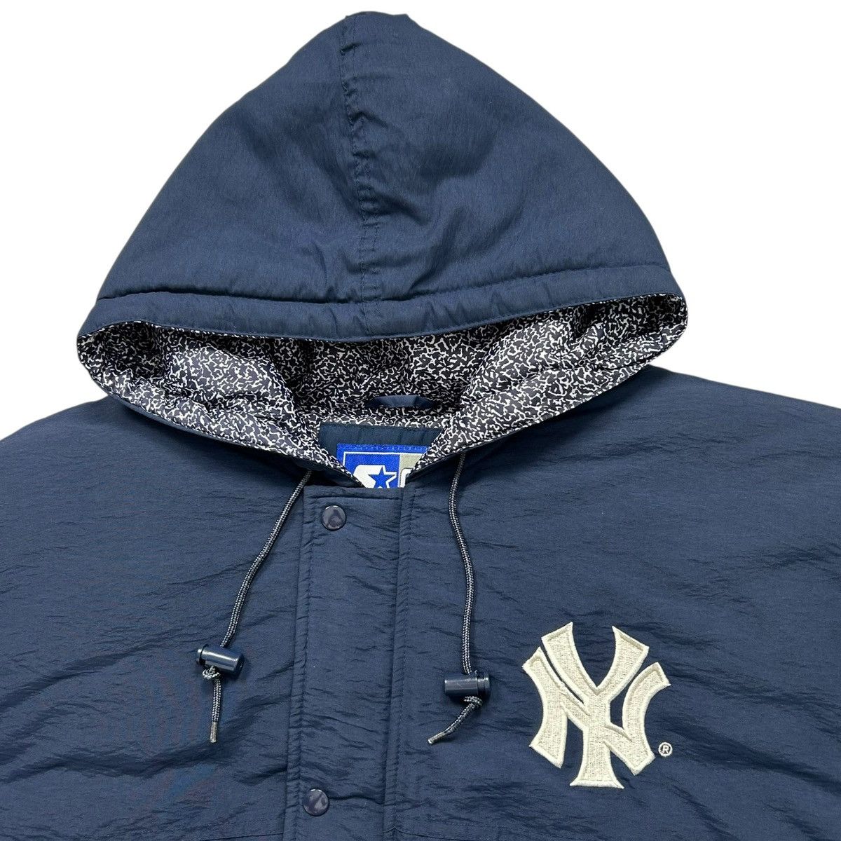 MLB 90s NEW YORK YANKEES PUFFER JACKET CEMENT LINED QUILTED Size US L / EU 52-54 / 3 - 4 Thumbnail