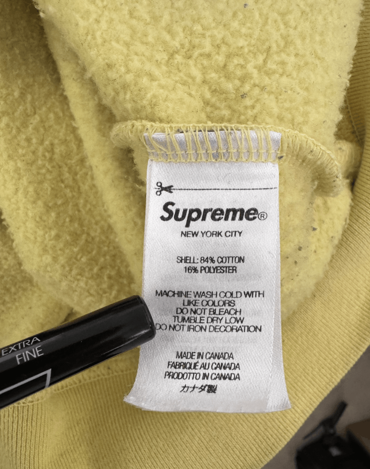 Supreme Supreme Lime Yellow Small Box Logo Zip Up Hoodie Size US XL / EU 56 / 4 - 4 Thumbnail