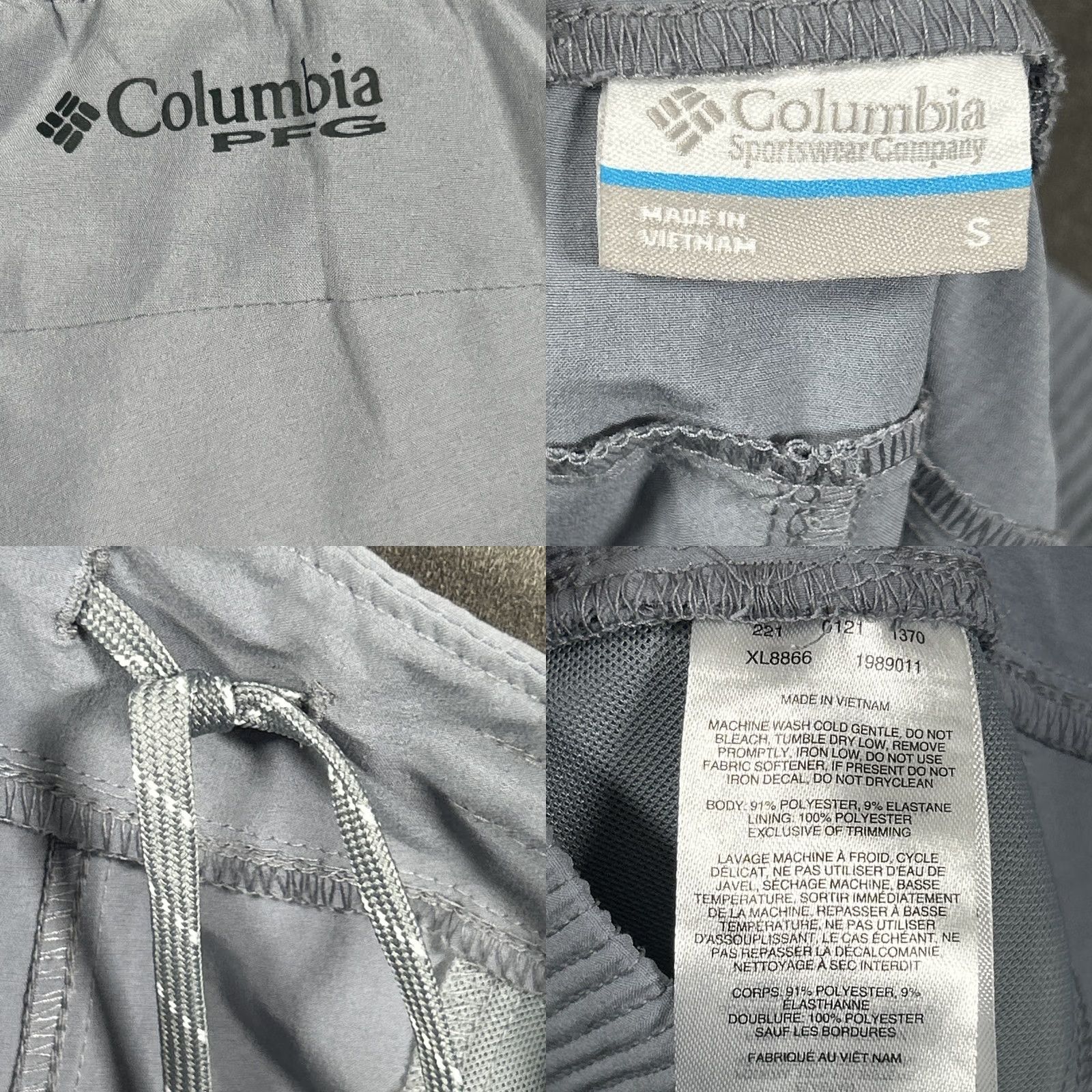 ROAMER Columbia PFG Tidal Roamer II Stretch Pants Womens S Light Gray Outdoor Fishing Size 28" / US 6 / IT 42 - 9 Thumbnail