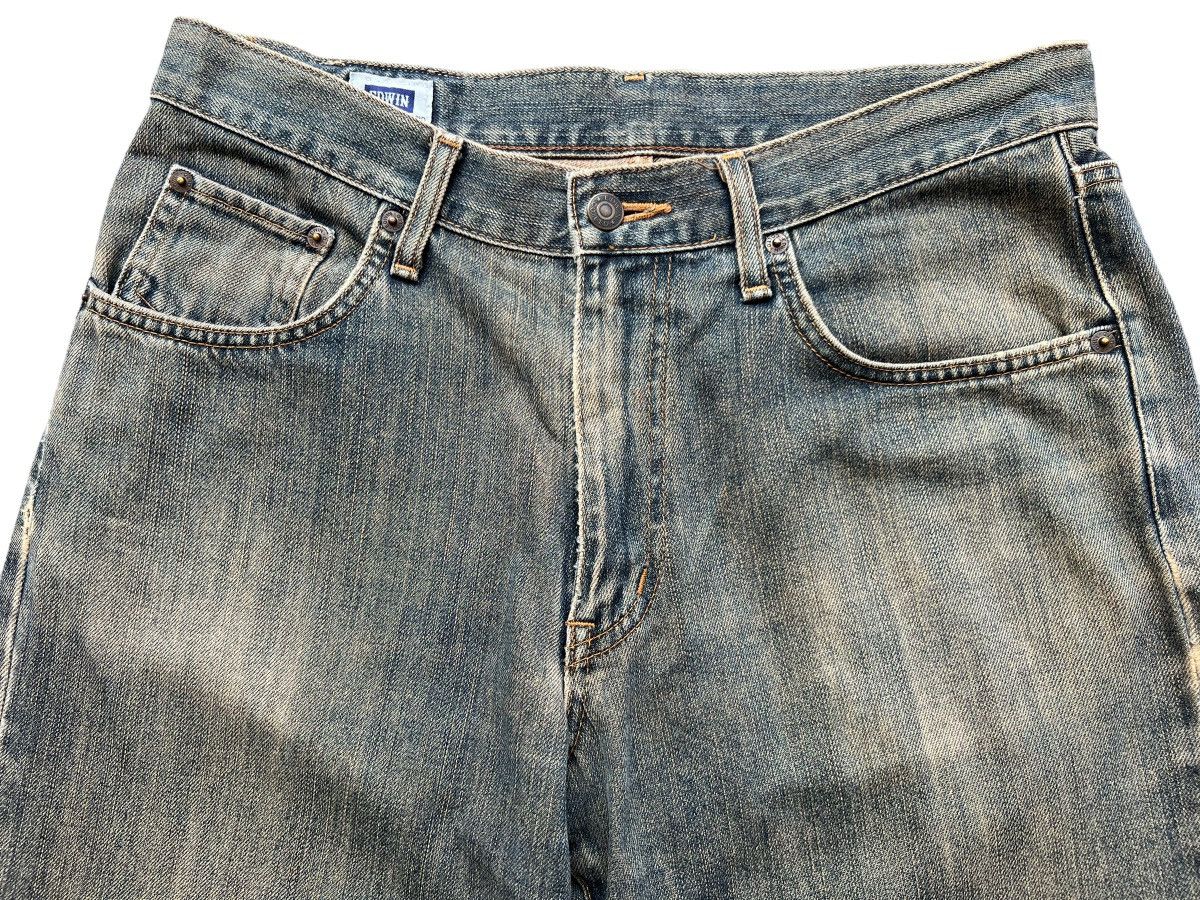Edwin Vintage Edwin Distressed Rusty Denim Jeans 32x32 Size US 32 / EU 48 - 6 Thumbnail