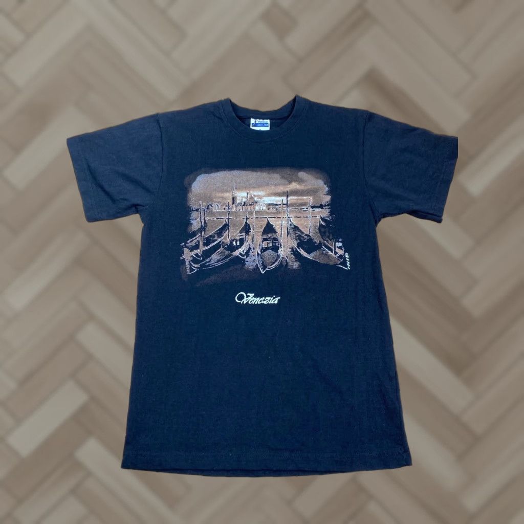 Nice Collective Venezia Italia Italy Graphic T Shirt Travel Small Black Short Sleeve Men's Crew Neck Venezia Italia 3418 Size US S / EU 44-46 / 1 - 1 Thumbnail