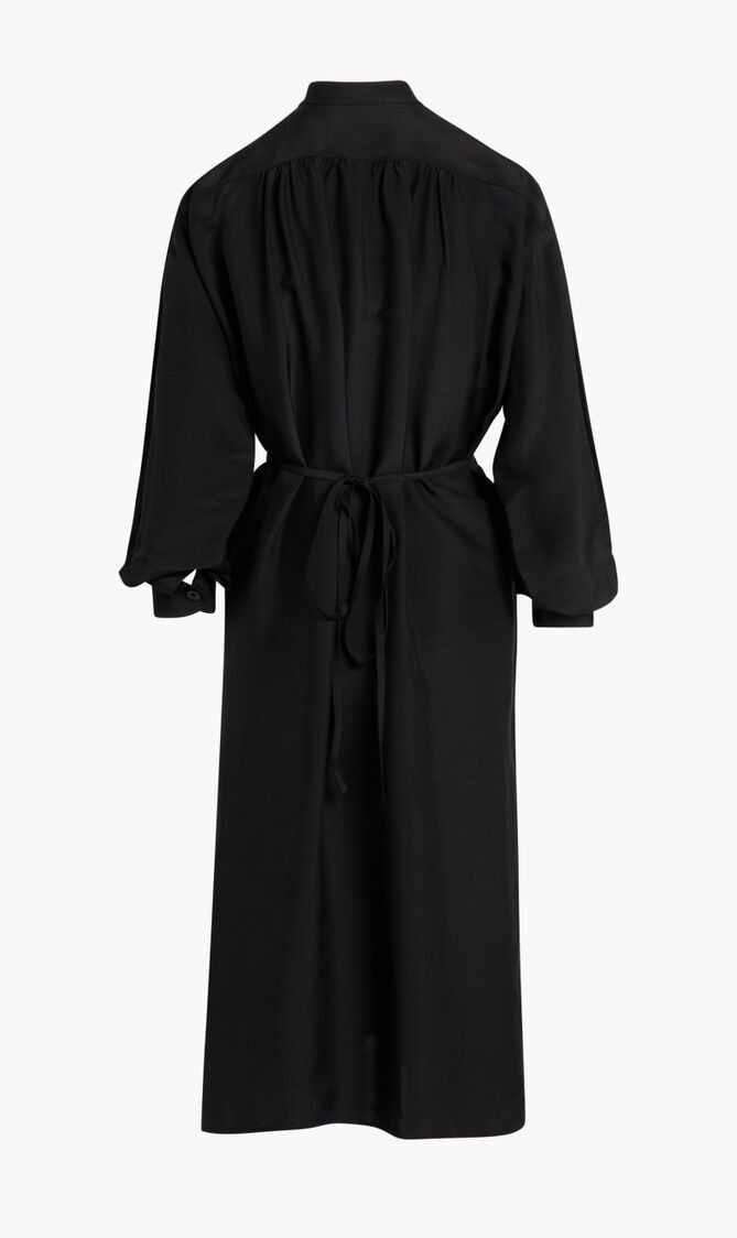 Jil Sander o1mt1gz1125 Midi Dress in Black Size XXS / US 00 / IT 34 - 2 Thumbnail