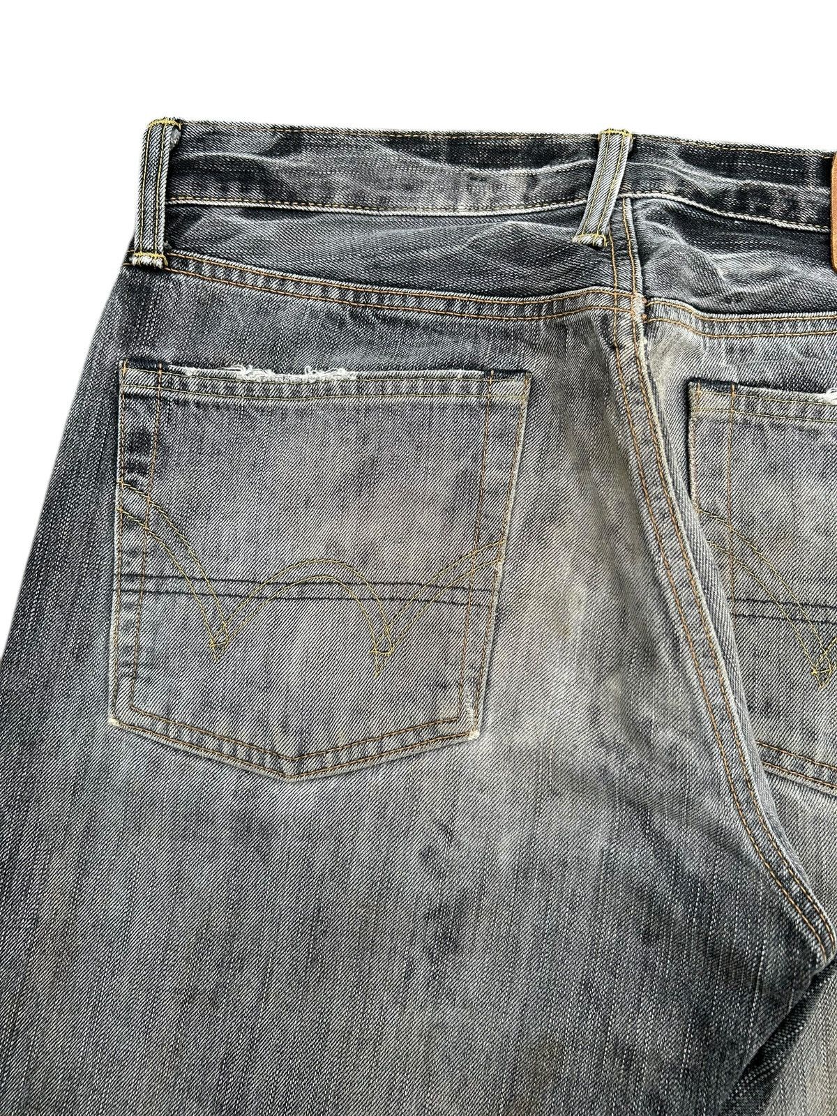 Kapital Thrashed Vintage Edwin 505ZX Selvedge Denim Jeans Size US 31 - 12 Thumbnail