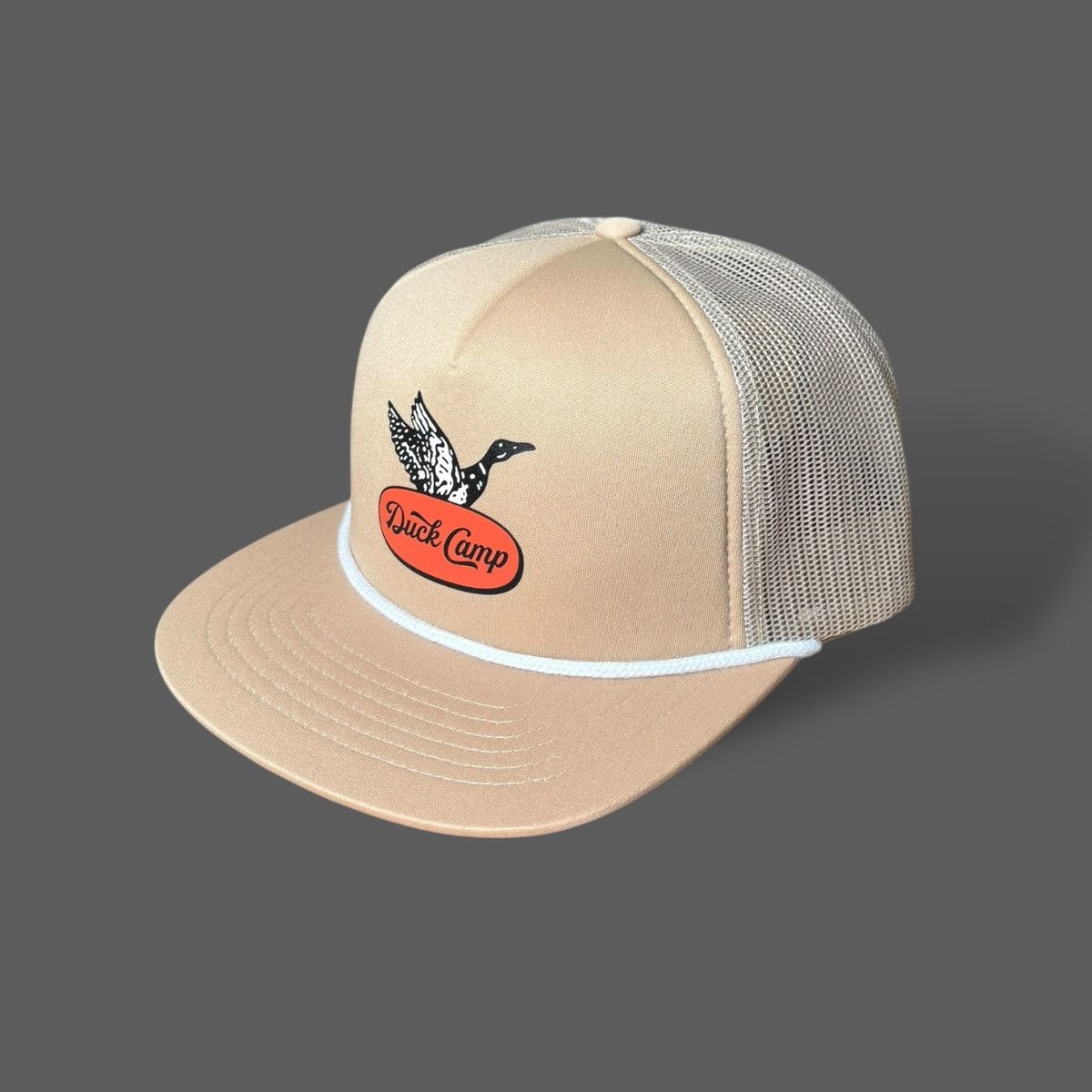 Other Duck Camp Men’s Beige Retro Trucker Hat Sz OS Size ONE SIZE - 5 Thumbnail