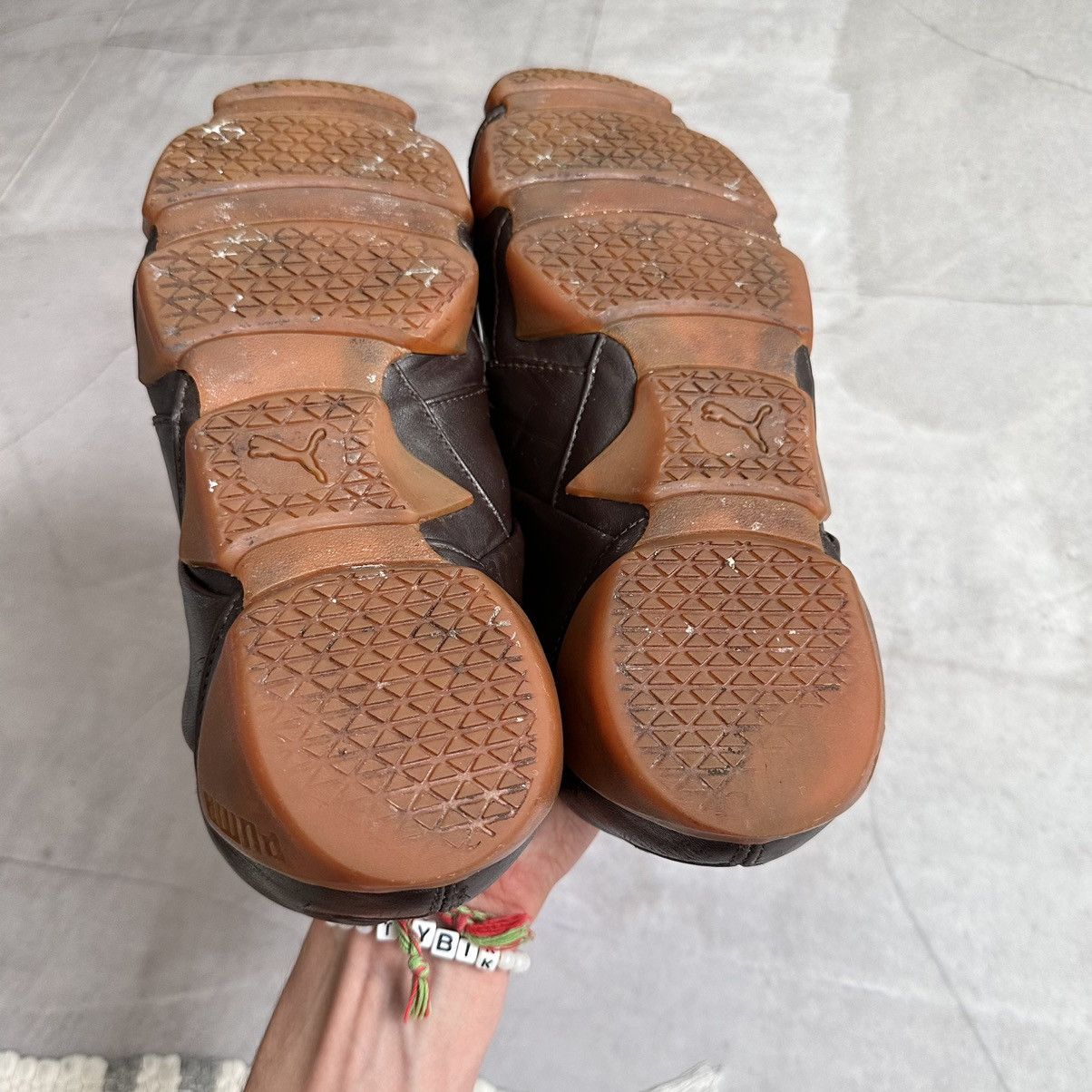 Japanese Brand × Puma × Vintage RARE Puma Satori Vintage Leather Sneakers Y3 Mostro Vibe Size US 8.5 / EU 41-42 - 18 Thumbnail