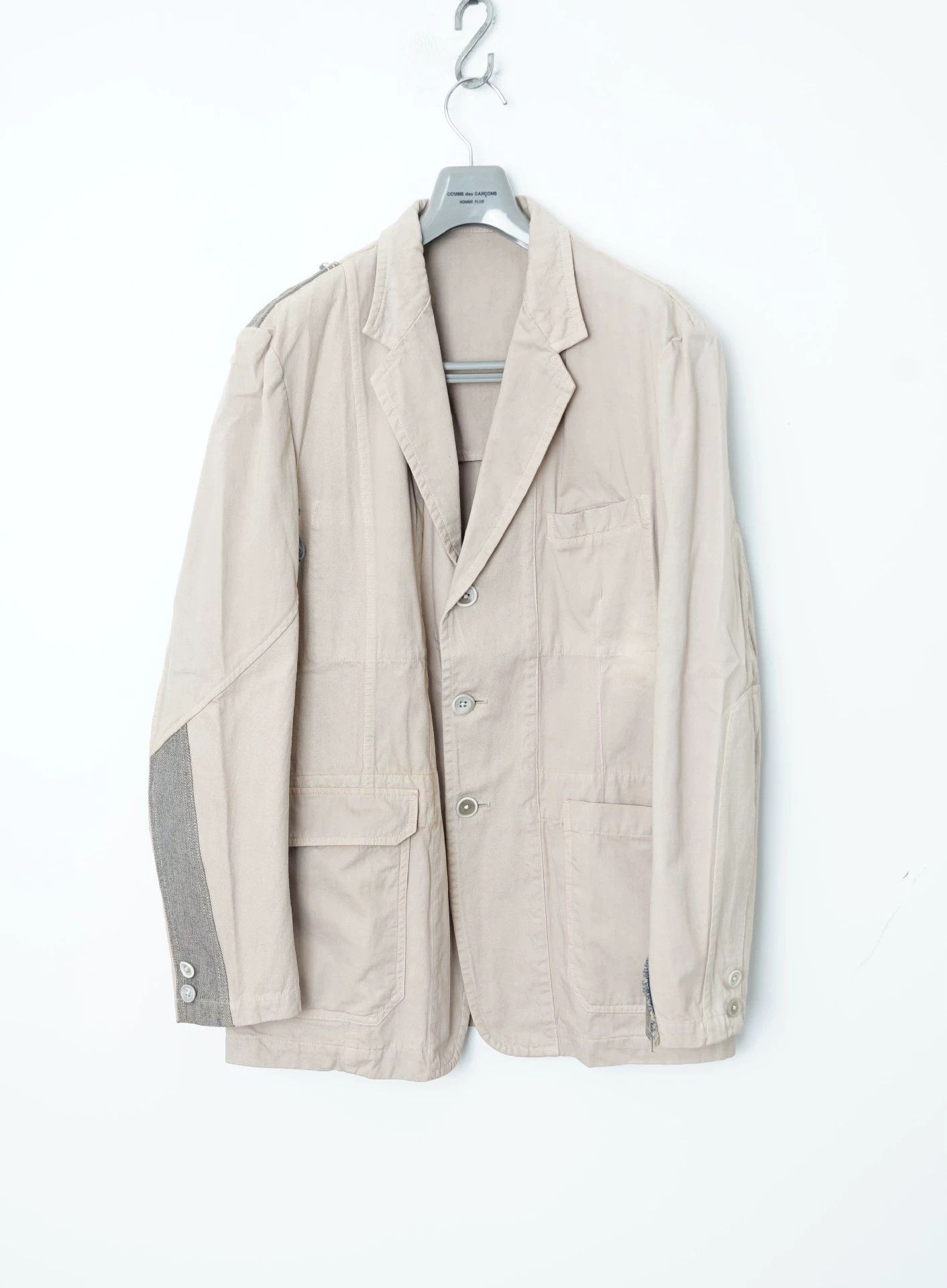 Yohji Yamamoto Yohji Yamamoto Loose Silhouette Patchwork Jacket Suit -DMC Size US L / EU 52-54 / 3 - 1 Thumbnail