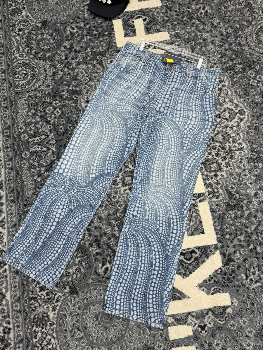 Louis Vuitton Louis vuitton YK all over dots Jeans Size US 36 / EU 52 - 1 Thumbnail