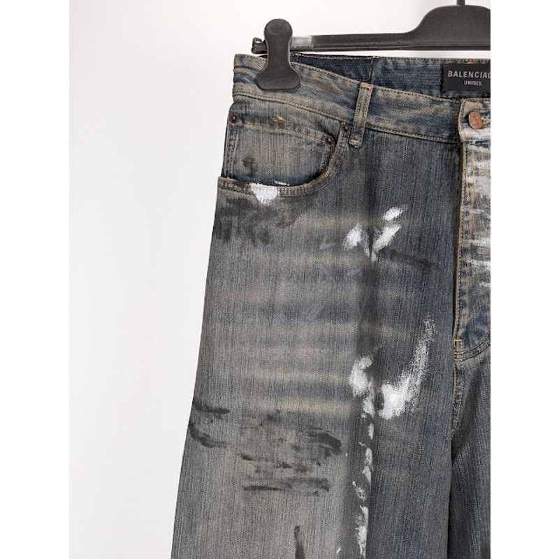 Balenciaga o1rshd1 Q:2 / Baggy Pants / Jeans in Light Blue Size US 34 / EU 50 - 7 Thumbnail