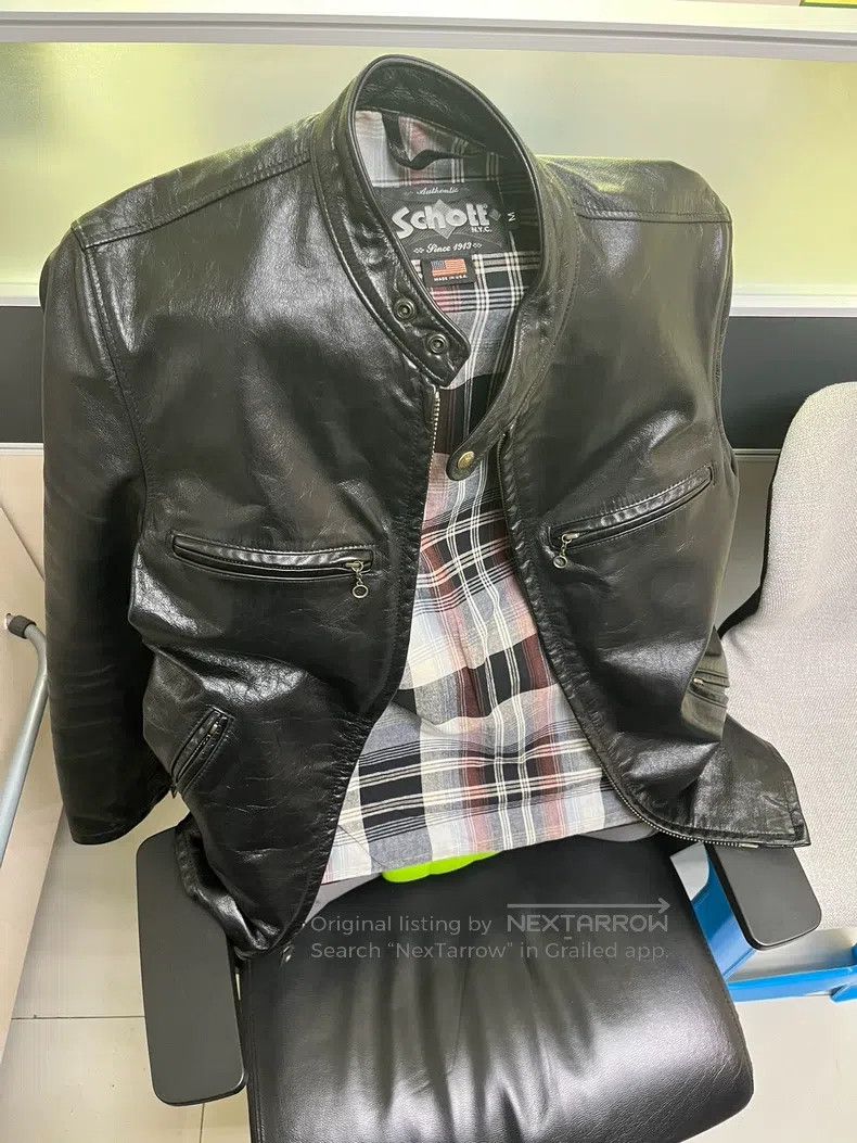 Schott Schott Leather coat Size US M / EU 48-50 / 2 - 2 Thumbnail