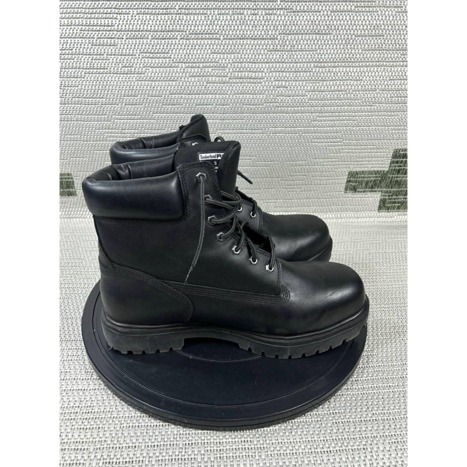Timberland Timberland PRO Boots Mens Size 14 Wide Direct Attach Soft Toe Work Black Leather Pro Direct Attach 6" Boots Mens Size US 14 / EU 47 - 3 Thumbnail