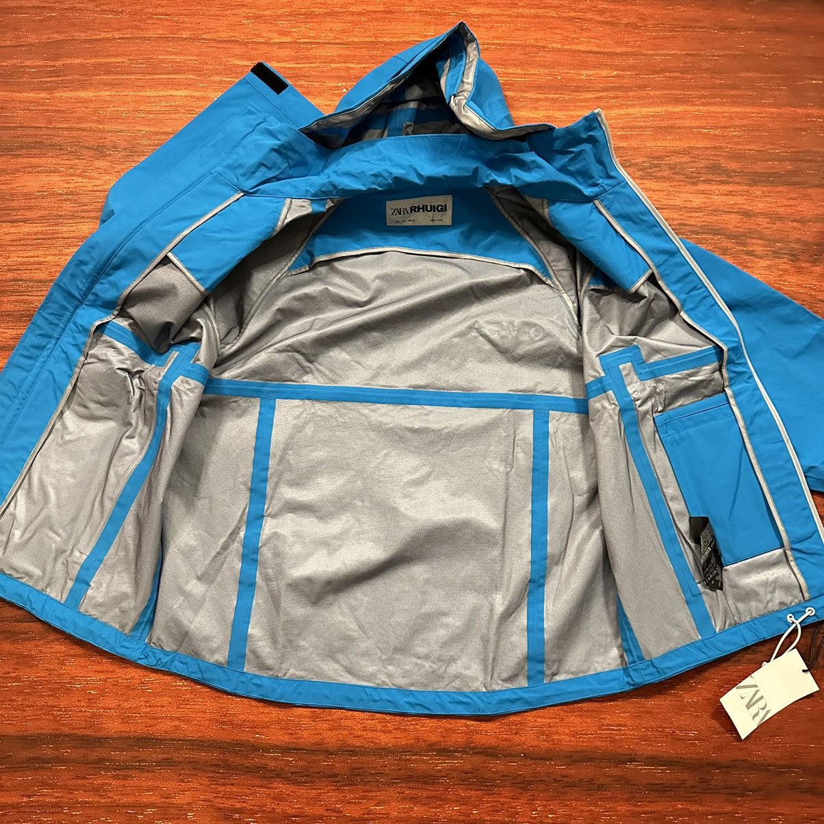 Rhude × Zara Brand NWT Rhude x Zara Blue Windbreaker Jacket - Size XL Size US XL / EU 56 / 4 - 3 Thumbnail