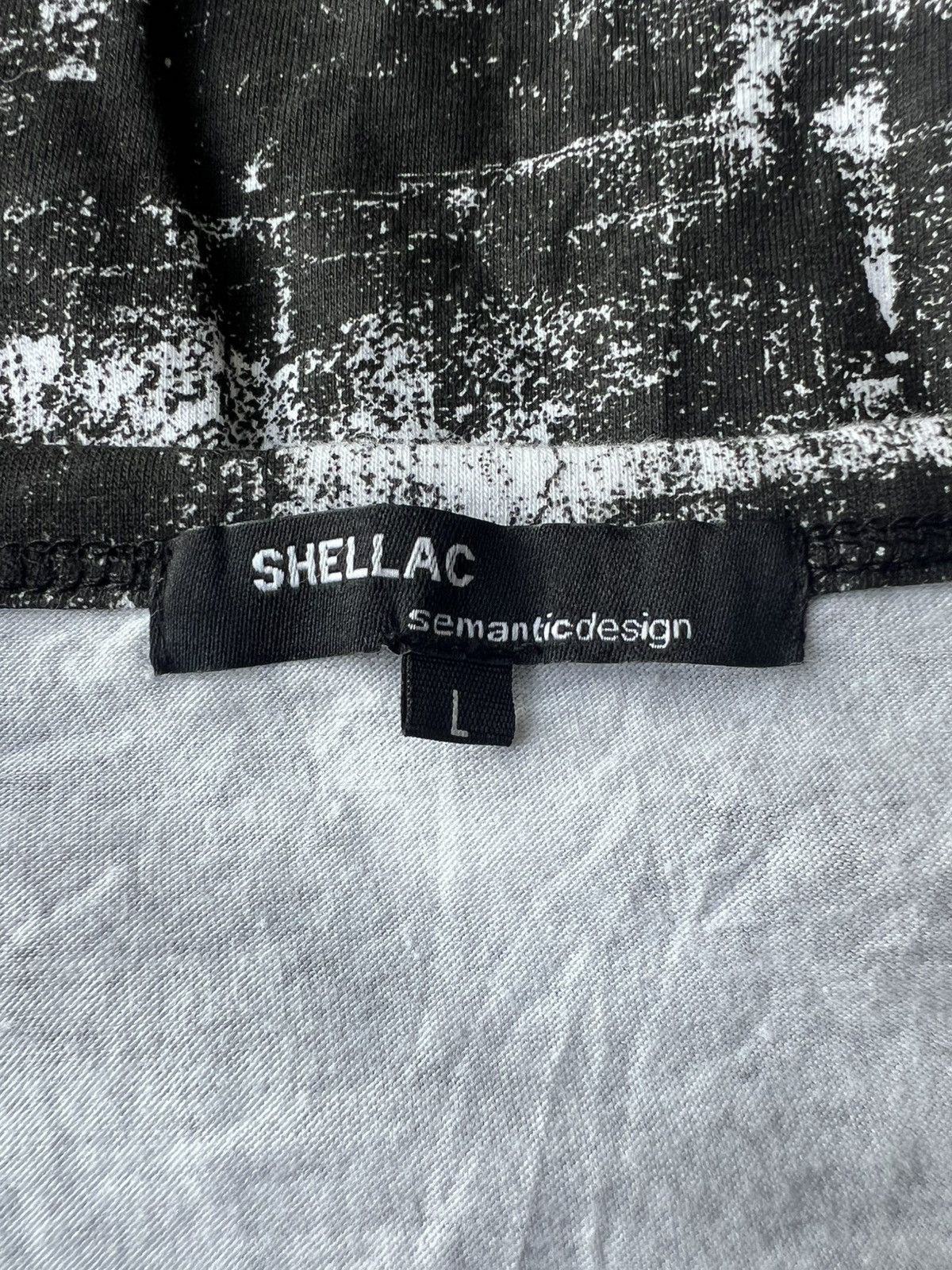 Shellac Shellac x Semantic Design Marble Print Black White LS Shirt Size US M / EU 48-50 / 2 - 5 Thumbnail