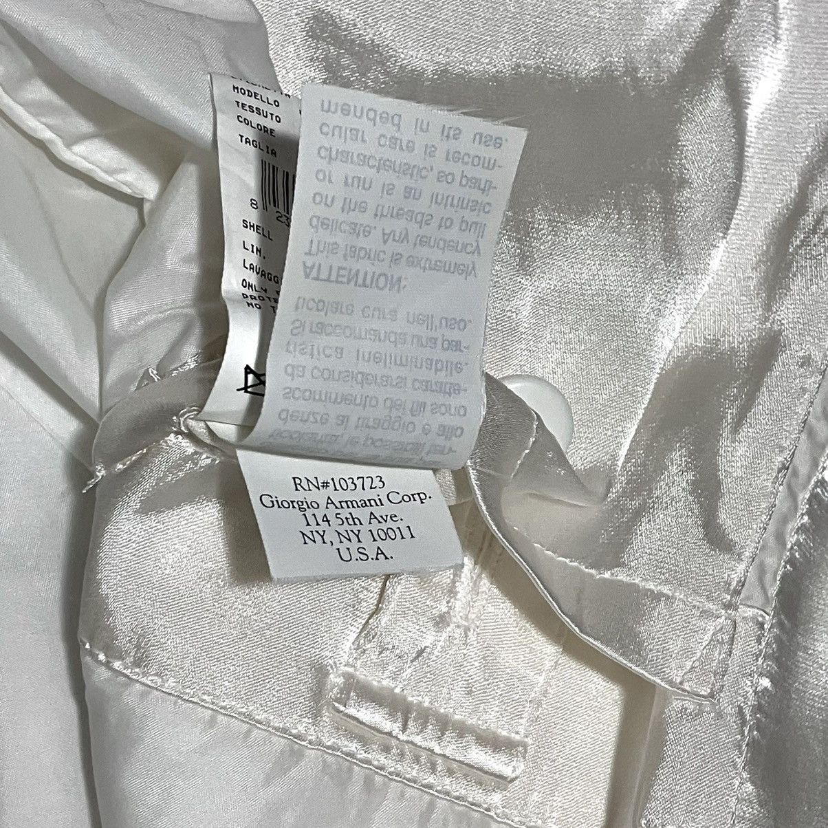 Emporio Armani Archive EMPORIO ARMANI Iridescent Silk/Rayon Manouter Jacket Size US M / EU 48-50 / 2 - 18 Thumbnail