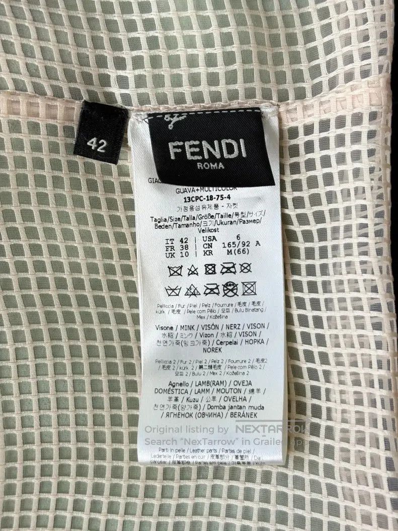 Fendi Fendi Fur patchwork jacket with openwork mink fur Size S / US 4 / IT 40 - 6 Thumbnail