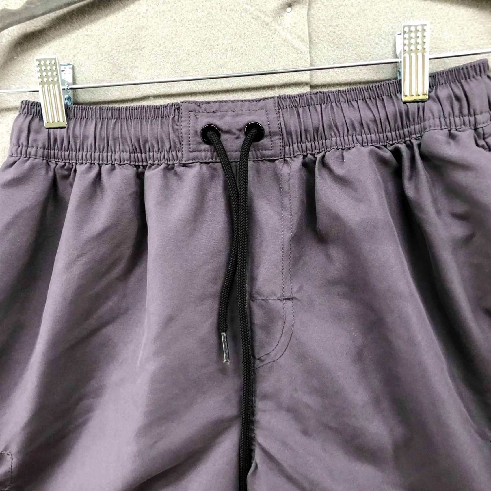 Vintage Tesla Mens Swim Trunks S Gray Lined 9" Inseam Trunks Beach Swimming Bottoms Size US 29 - 3 Thumbnail