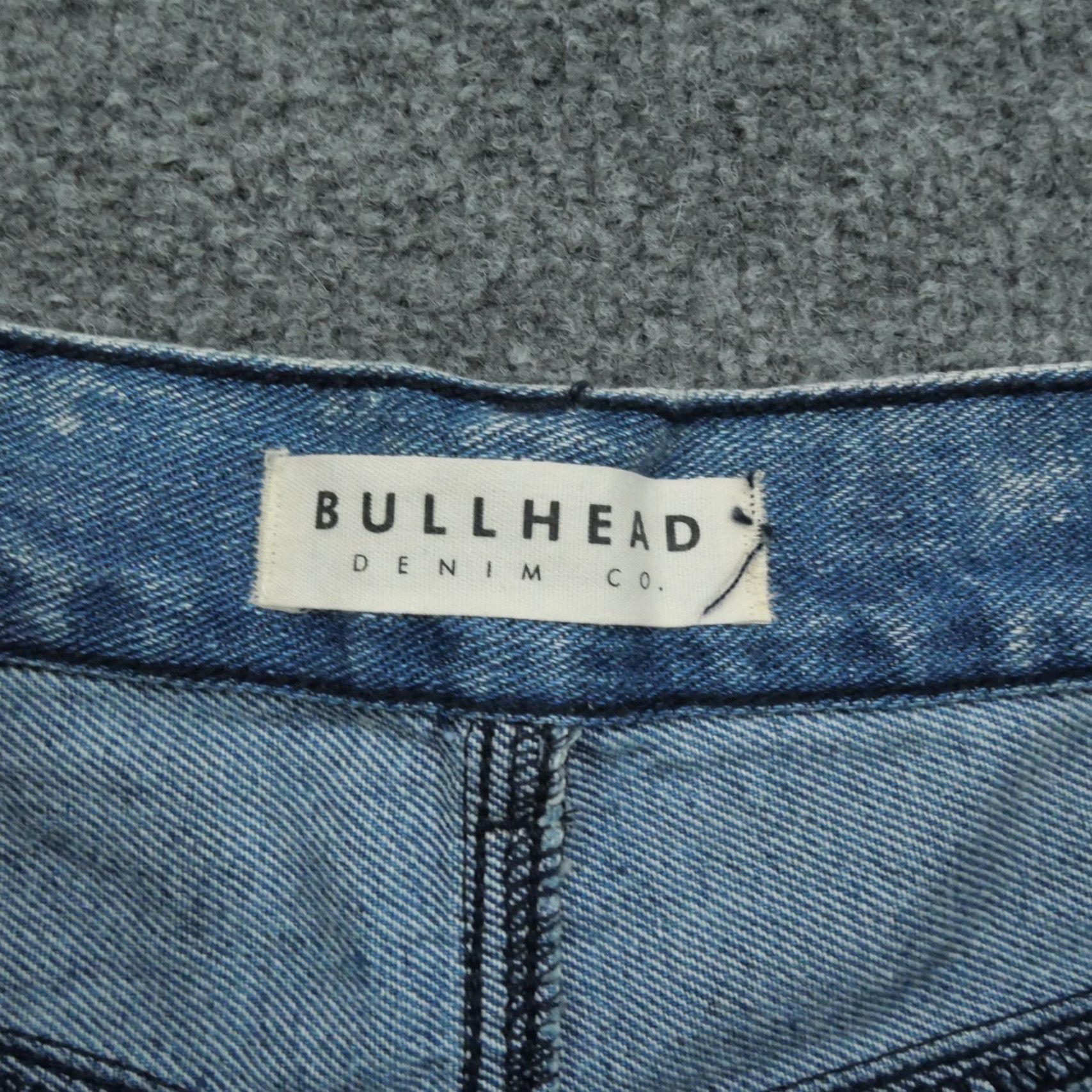 Denime Bullhead Denim Co. Shorts Jeans Cut-Off Womens 27 Blue Denim Distressed 29x2 Vintage No Men's Womens Girls Size 29" - 3 Thumbnail