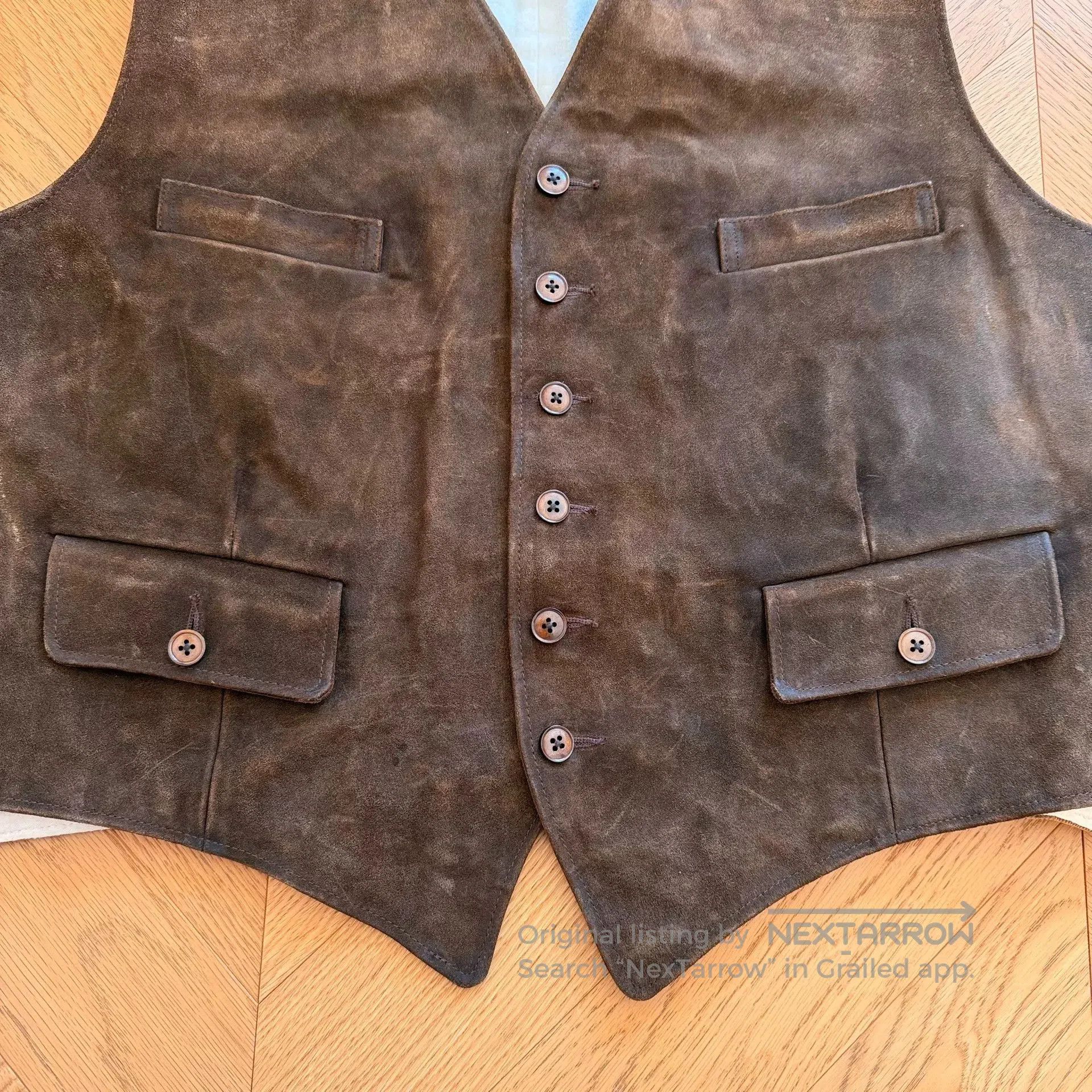 RLX Ralph Lauren Vintage Ralph Lauren Leather Hunting Vest. Size US XL / EU 56 / 4 - 8 Thumbnail