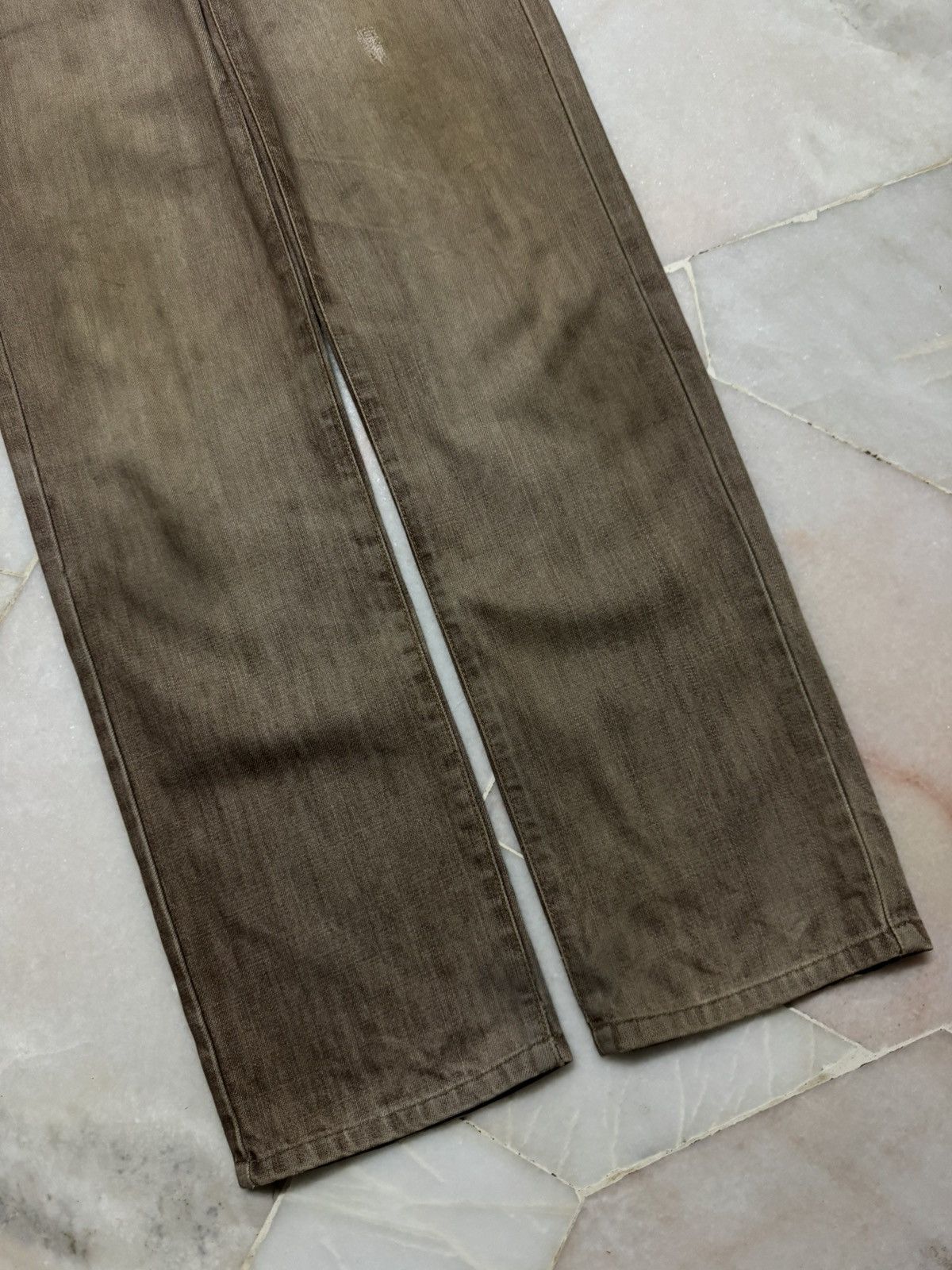 Edwin VINTAGE EDWIN NO.503 MUD WASHED DISTRESSED DENIM 90's STYLE Size US 29 - 8 Thumbnail
