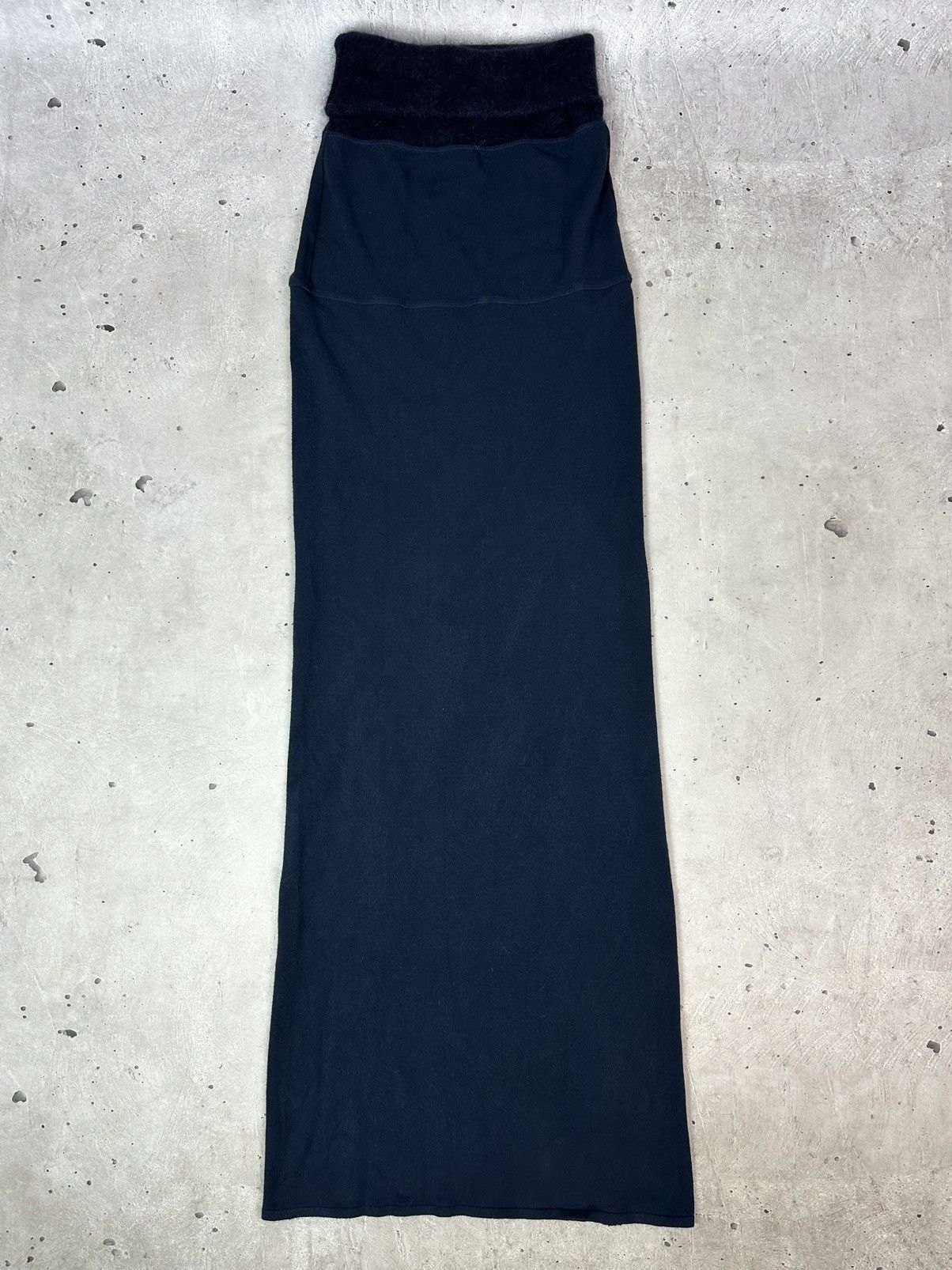 Sarah Pacini Sarah Pacini Angora Collar Blue Straight Sleeveless Dress Size ONE SIZE - 1 Thumbnail